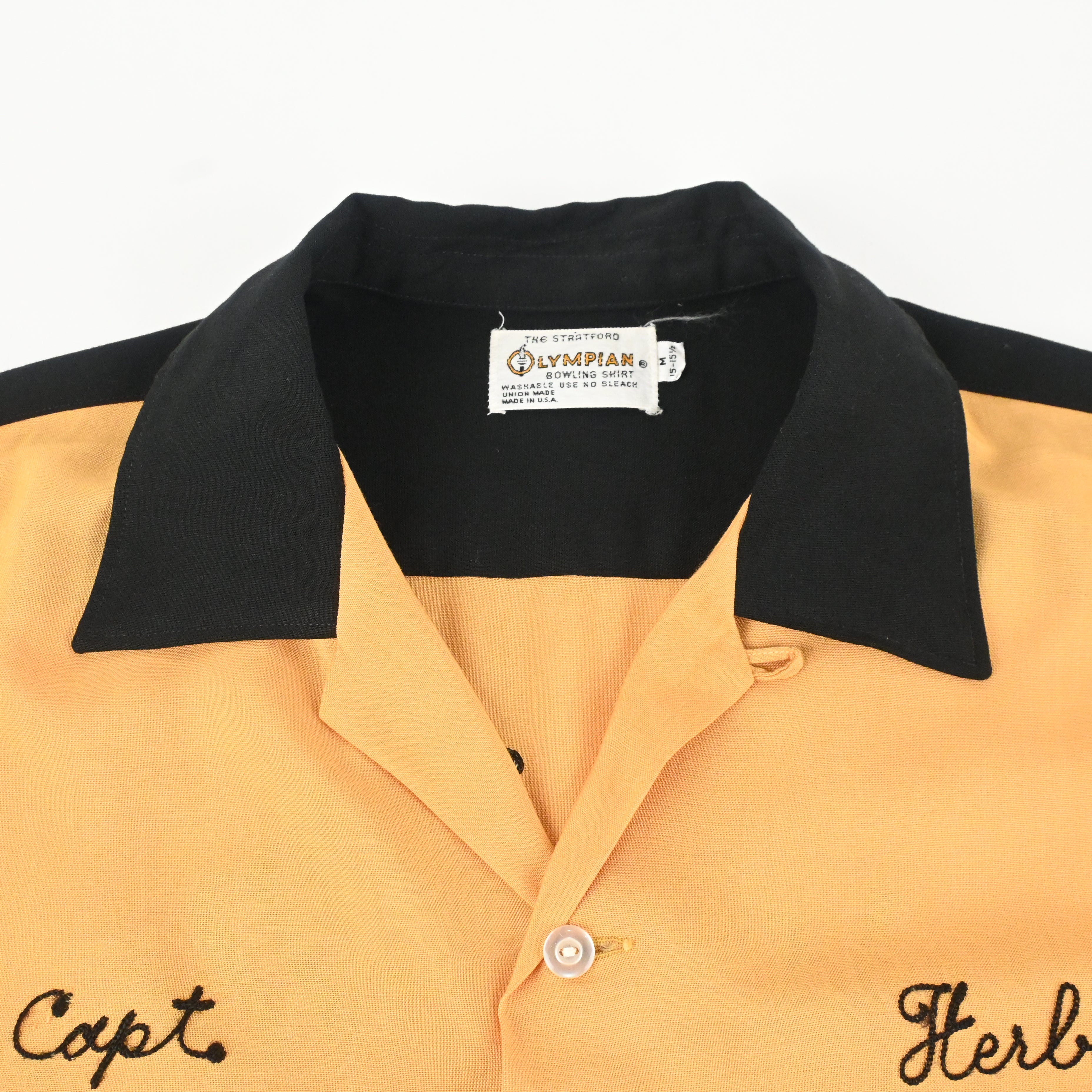 60's LYMPIAN BOWLING SHIRT SIZE M