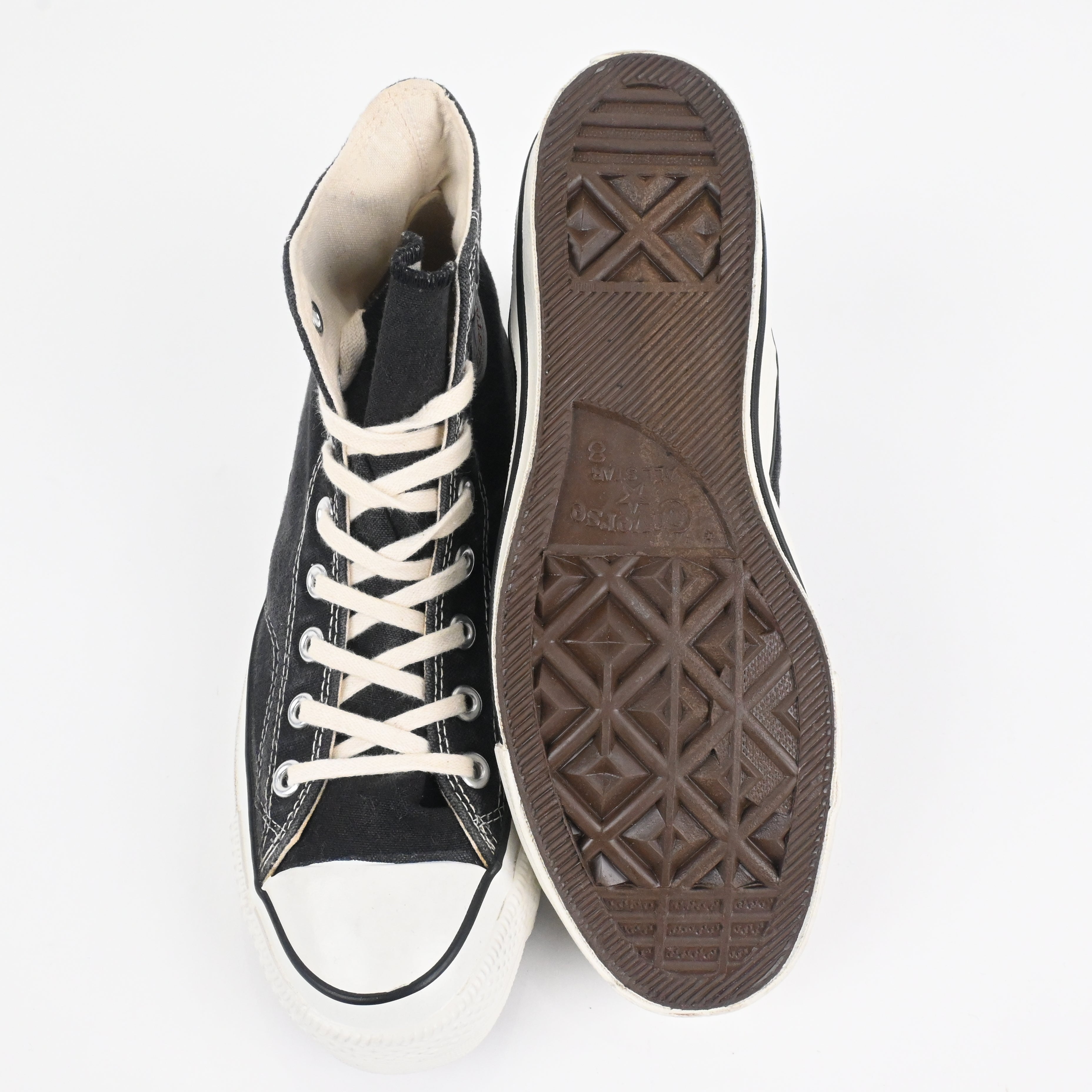 70's Converse ALL STAR HI Black SIZE 8 DEAD STOCK