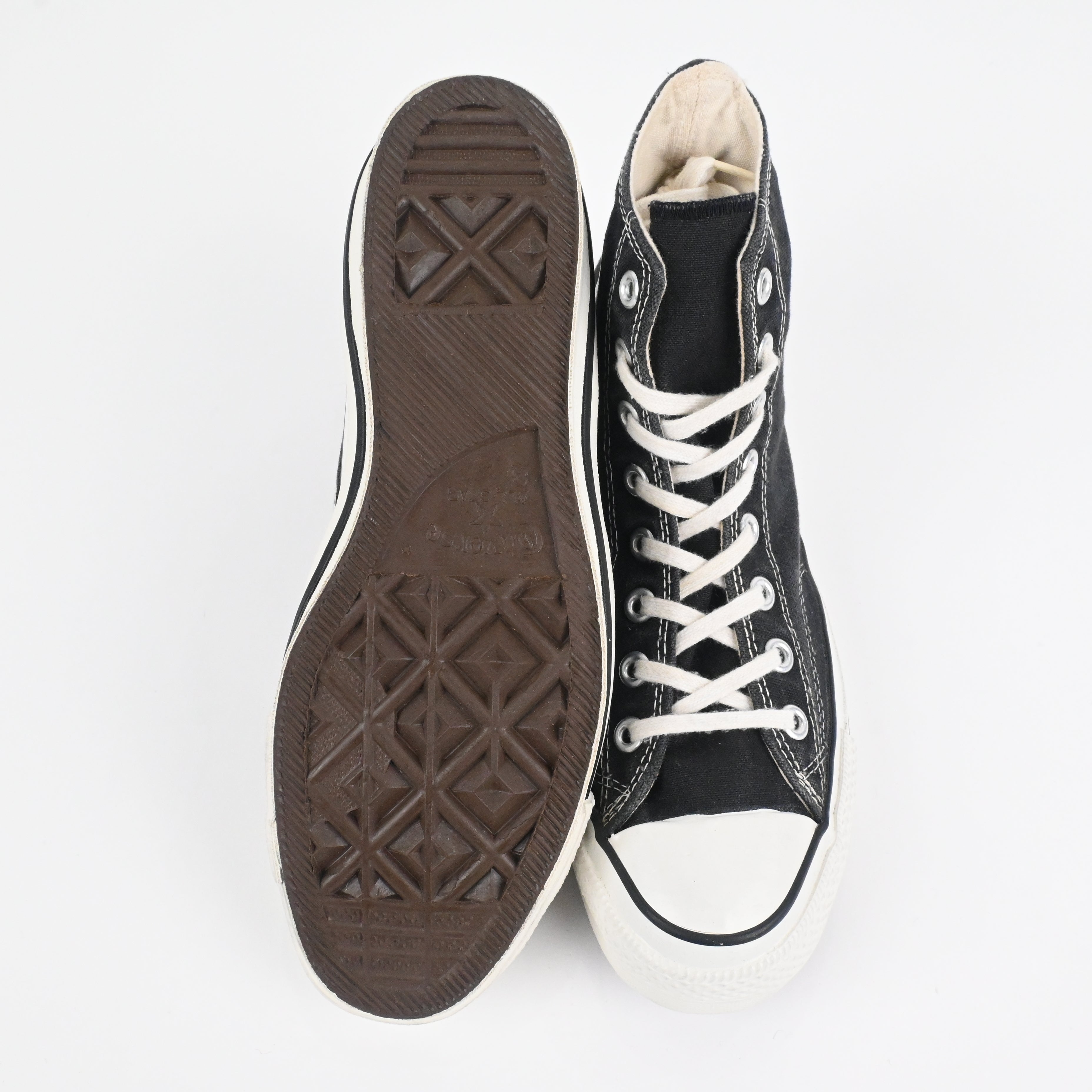 70's Converse ALL STAR HI Black SIZE 8 DEAD STOCK