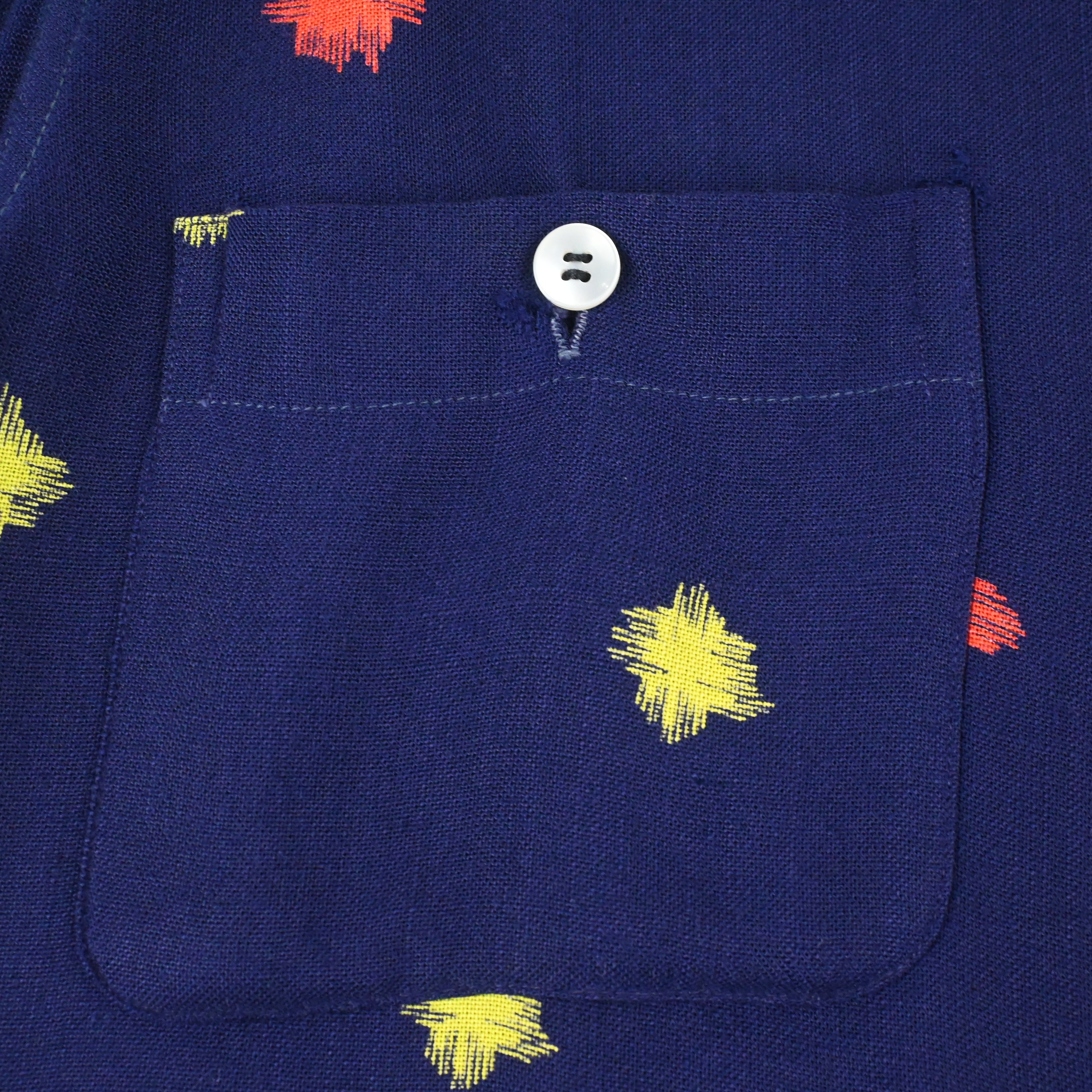 40's BLOCK'S SOUTHLAND SPORTSWEAR ATOMIC LOOP COLLAR SHIRT SIZE S