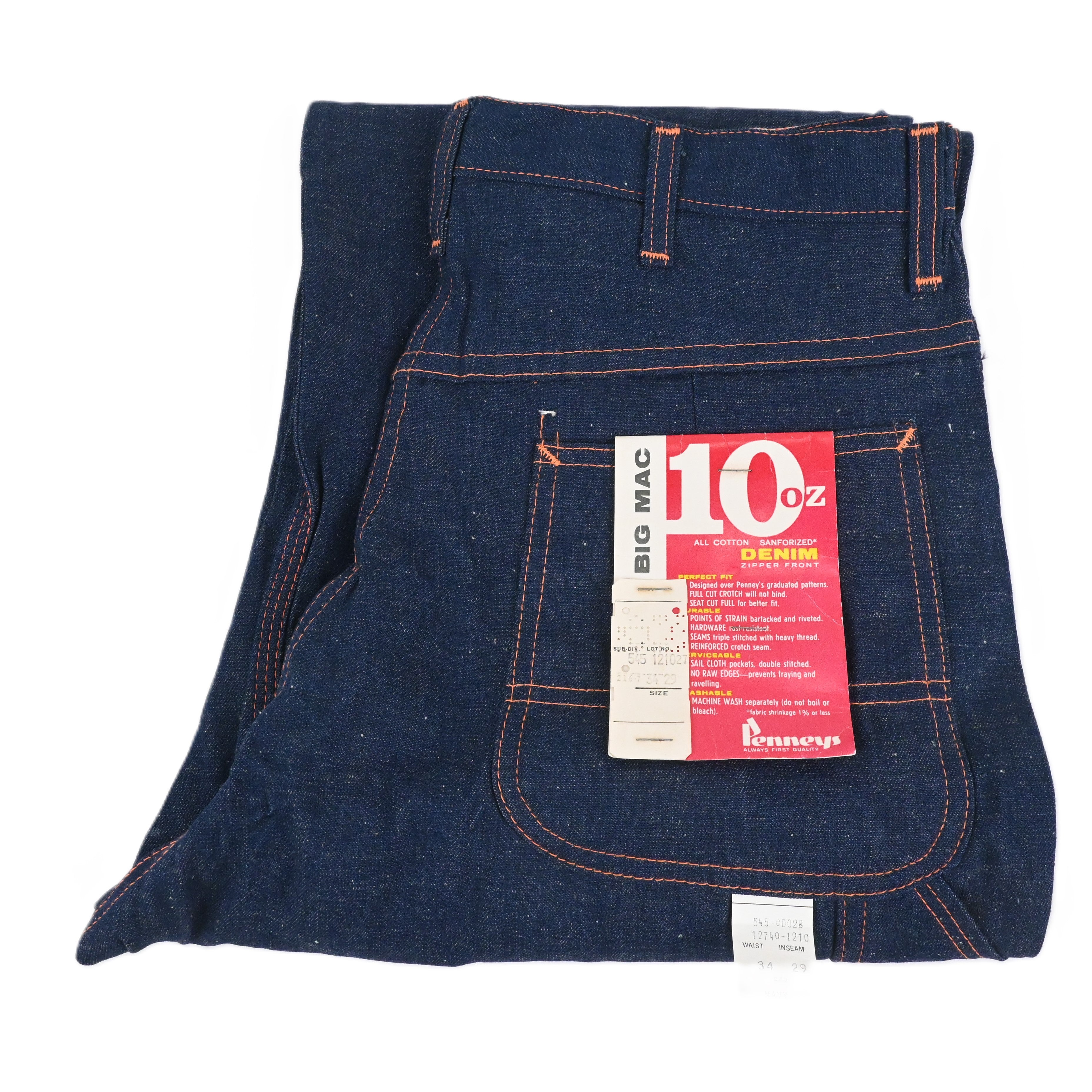 60's Penney's BIGMAC denim painter pants W34 L29 DEADSTOCK