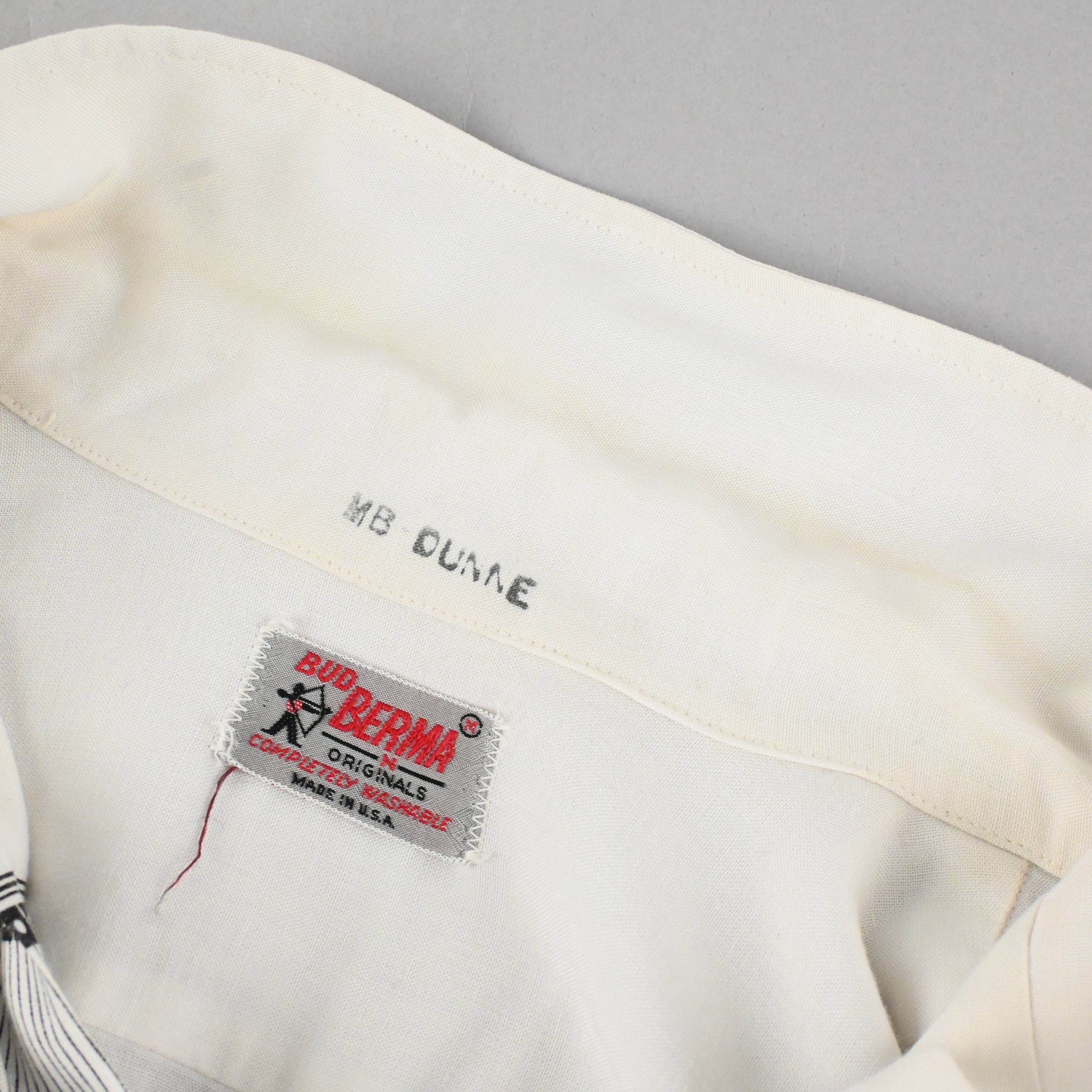 50's BUD BERMA LOOP COLLAR SHIRT SIZE M