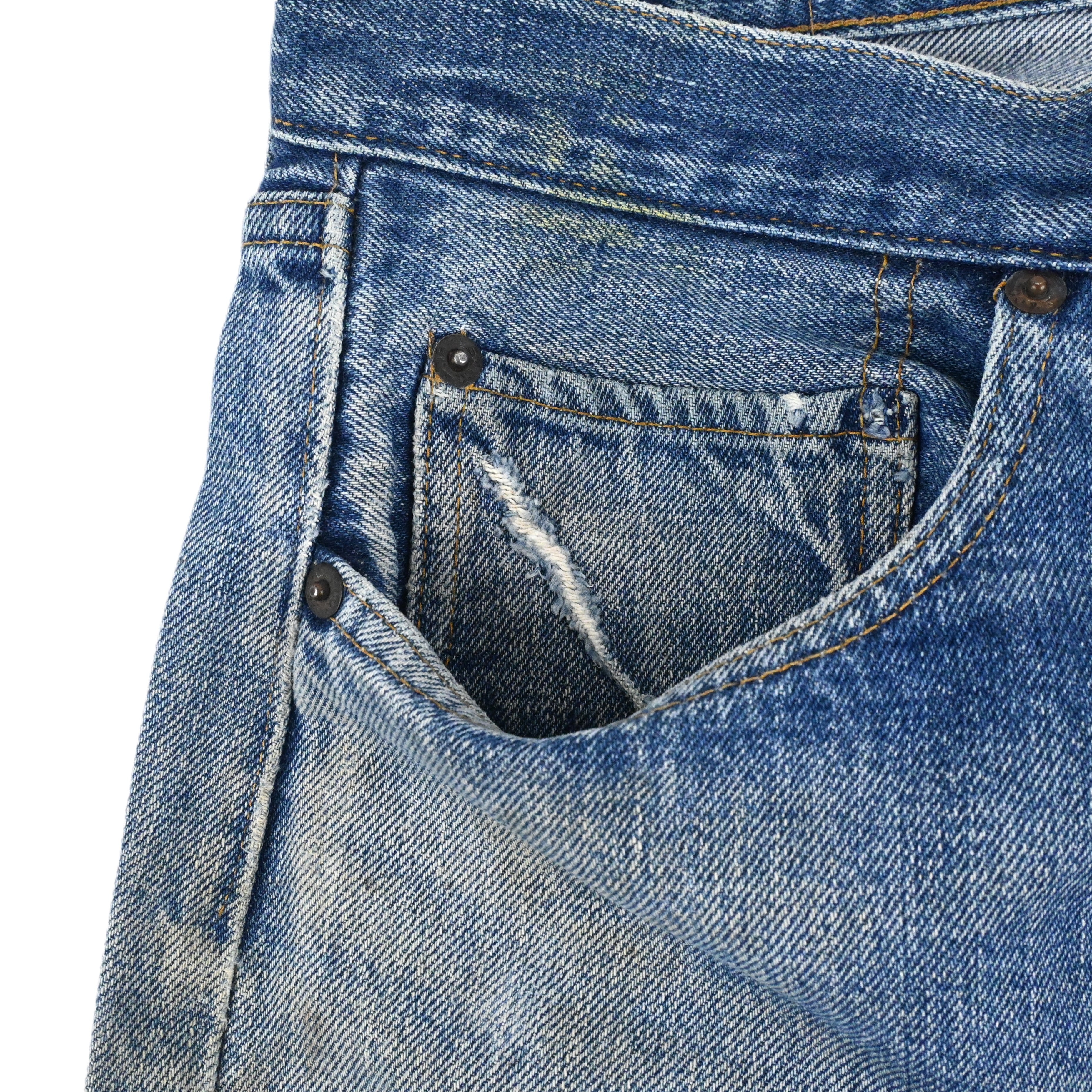 70's Levi's 501 66mod single W34 L28