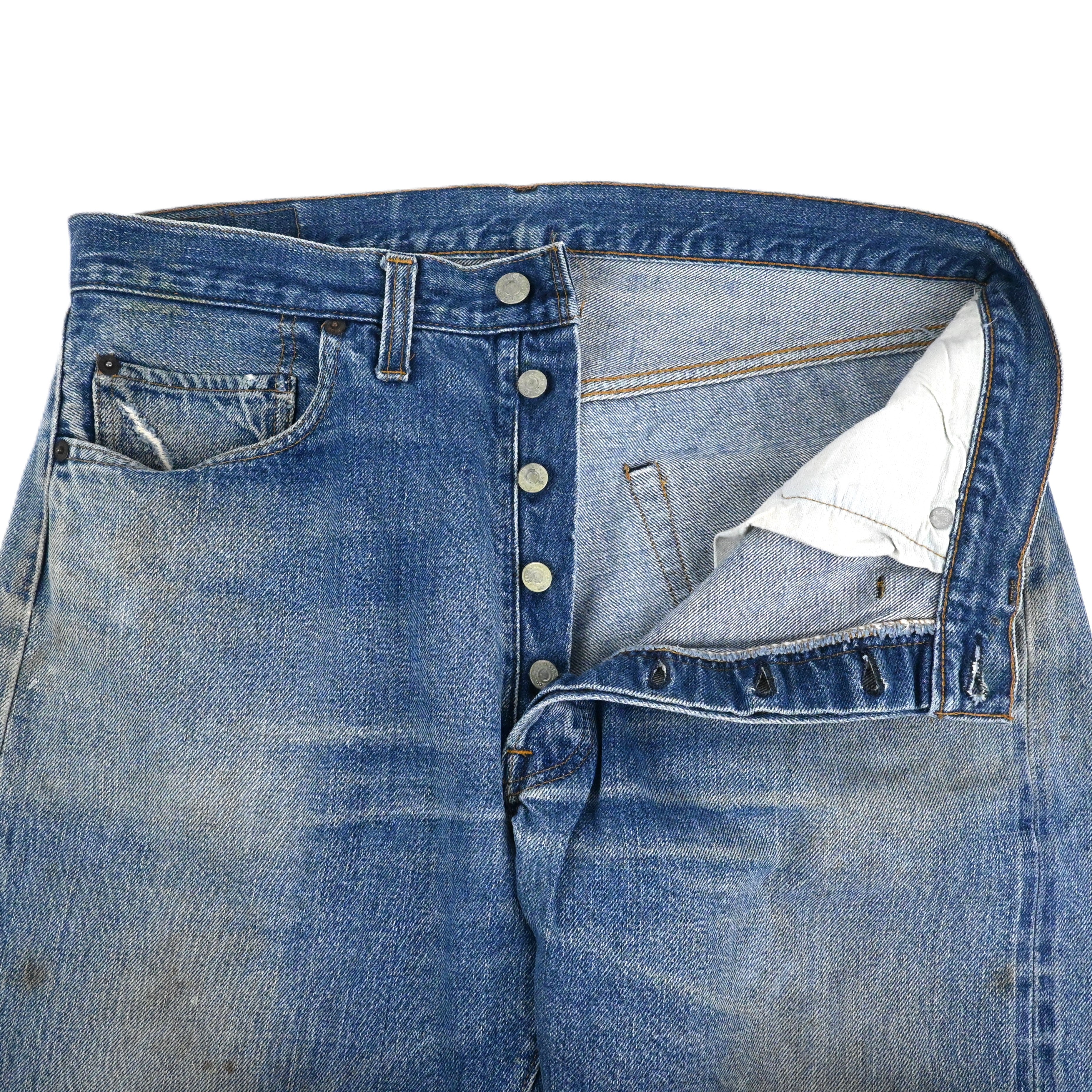 70's Levi's 501 66mod single W34 L28