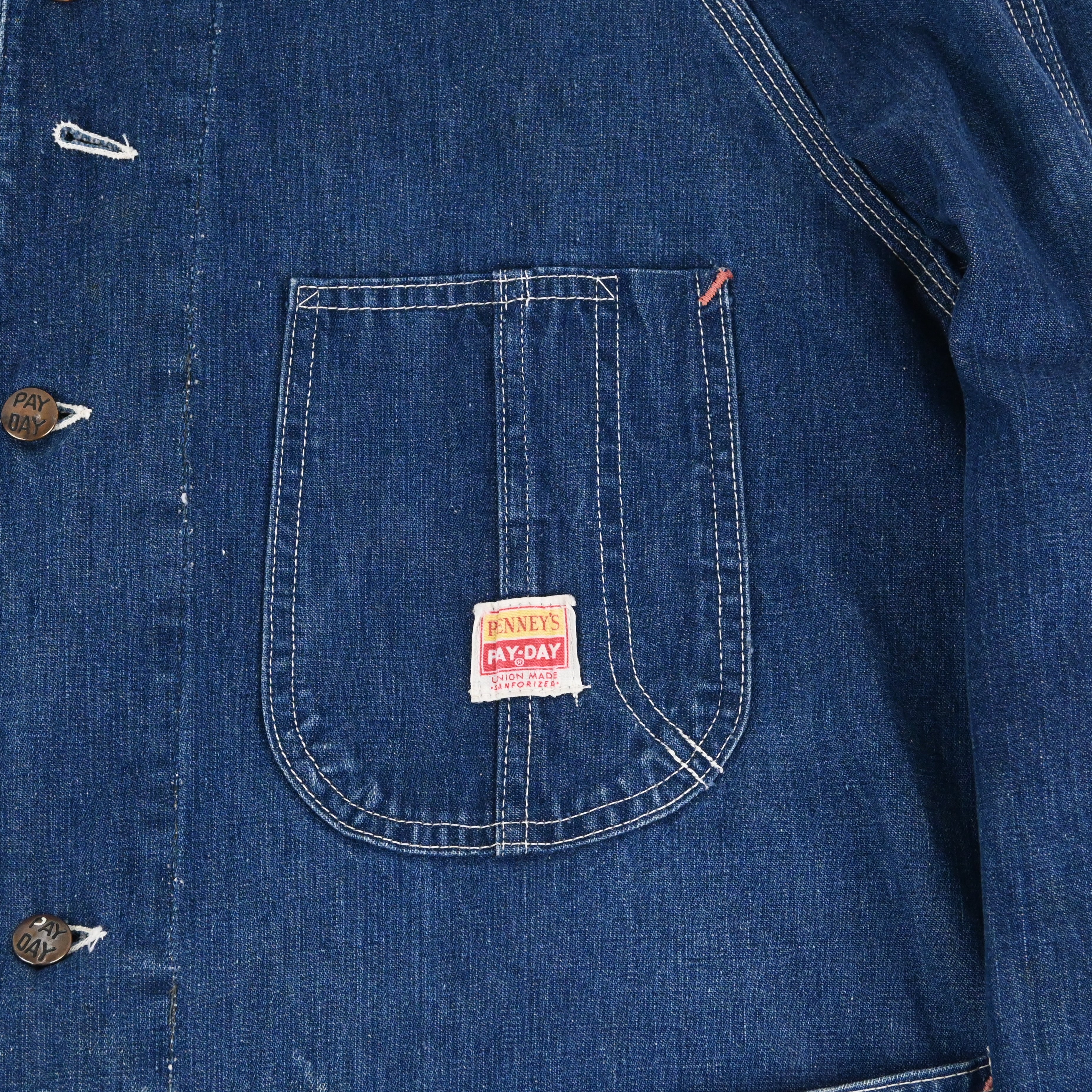 50's PAYDAY denim chore jacket SIZE 42