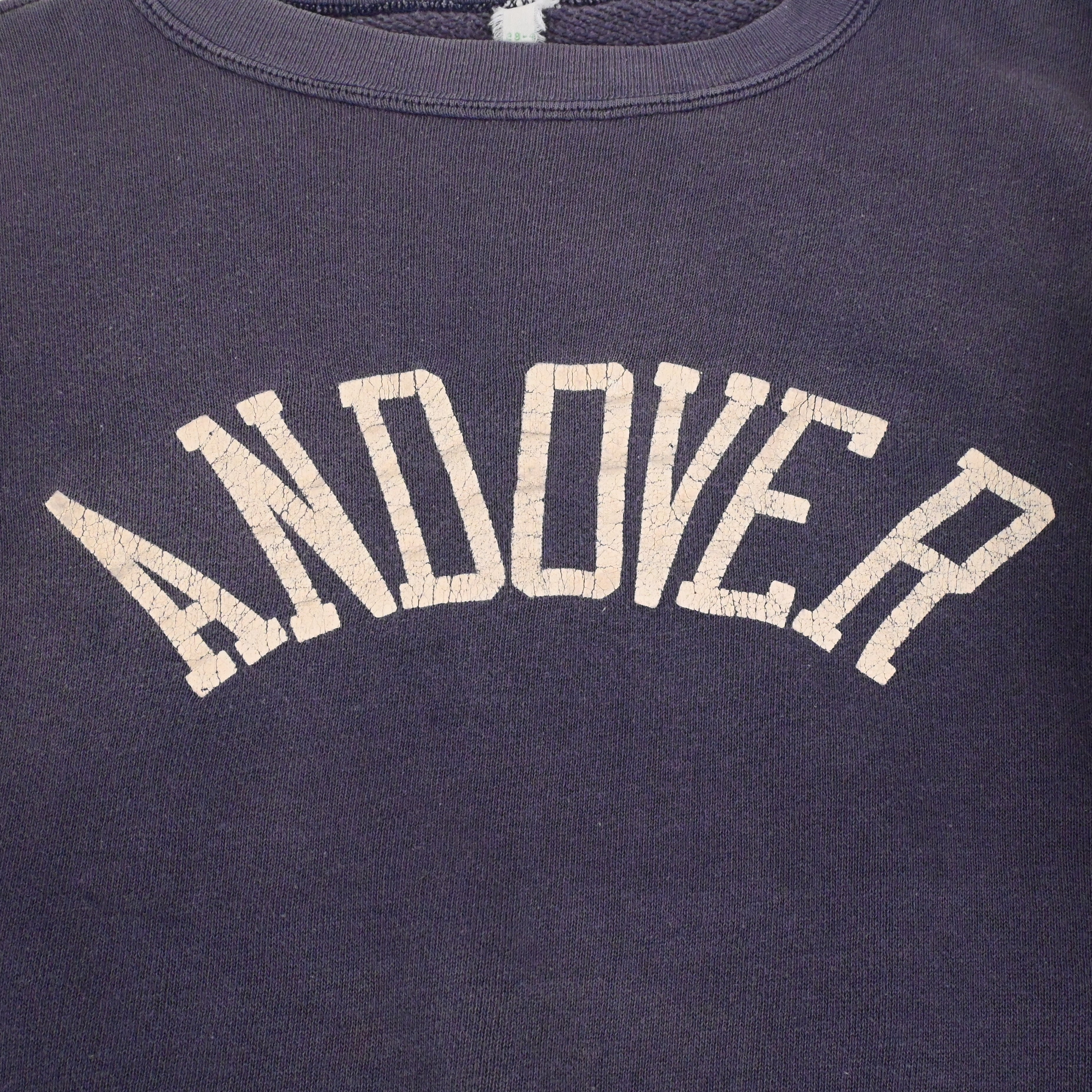 50's~ Printed Sweat Shirt "ANDOVER" SIZE 38-40