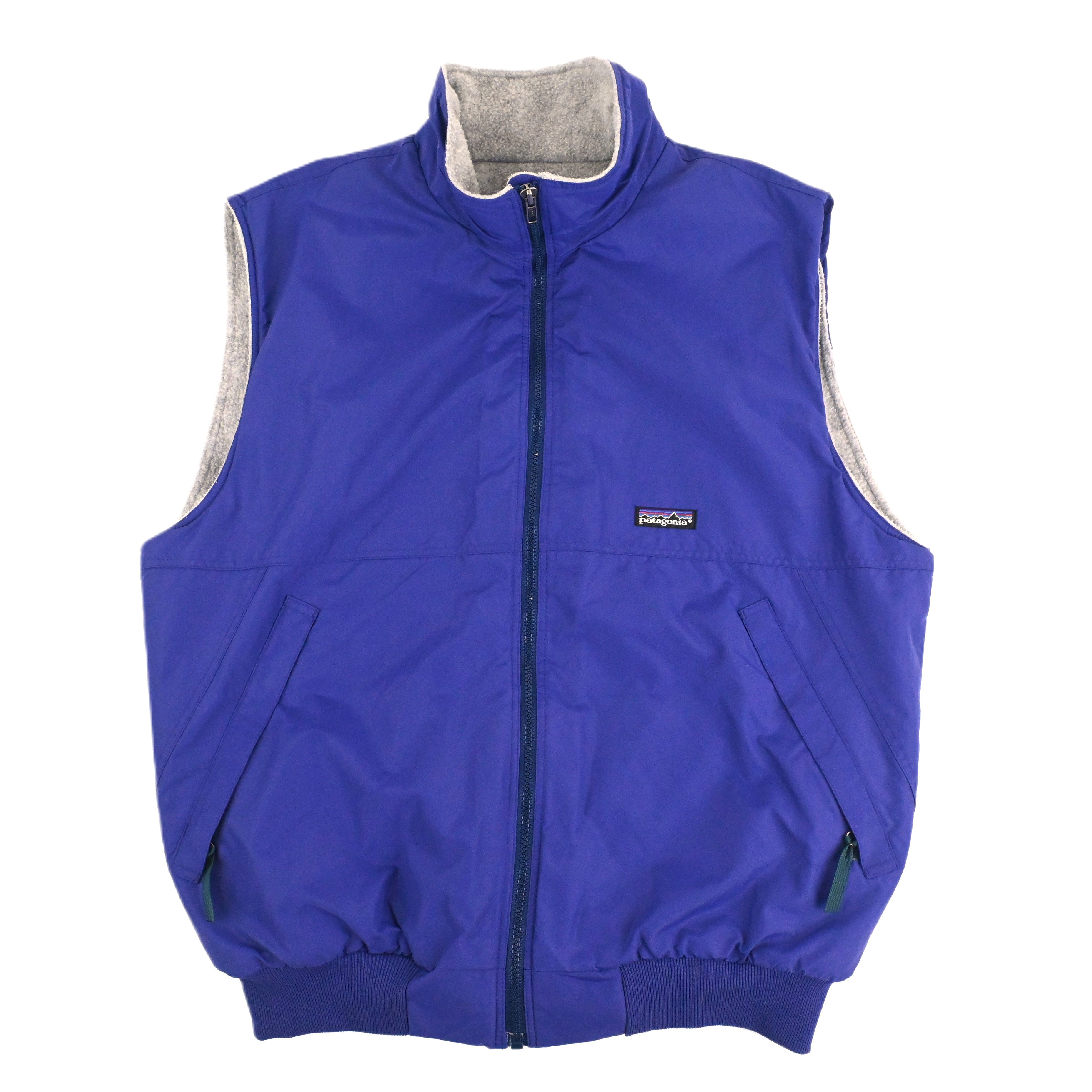 '93 patagonia SHELLED SYNCHILLA VEST SIZE L Purple/Heather Gery