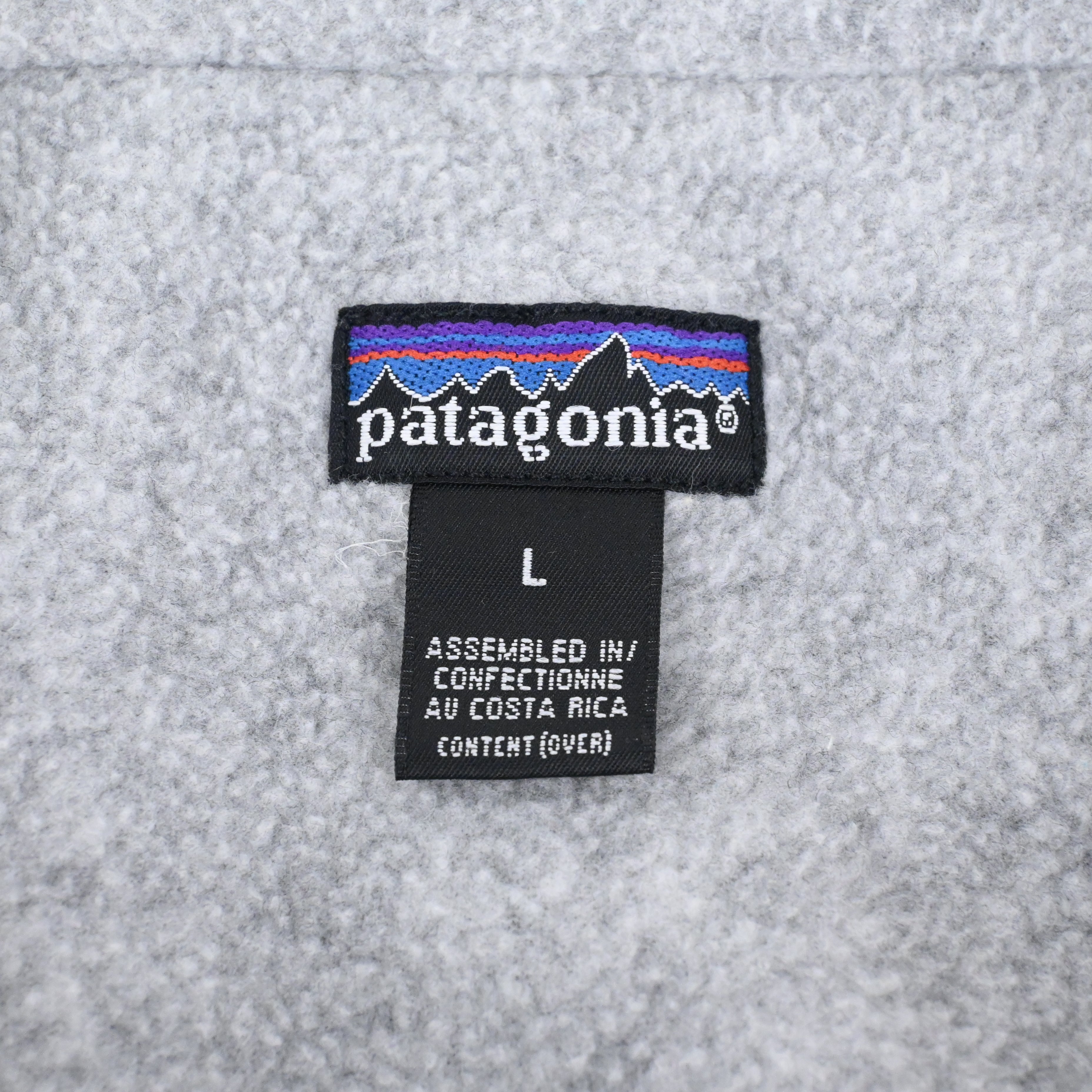'93 patagonia SHELLED SYNCHILLA VEST SIZE L Purple/Heather Gery
