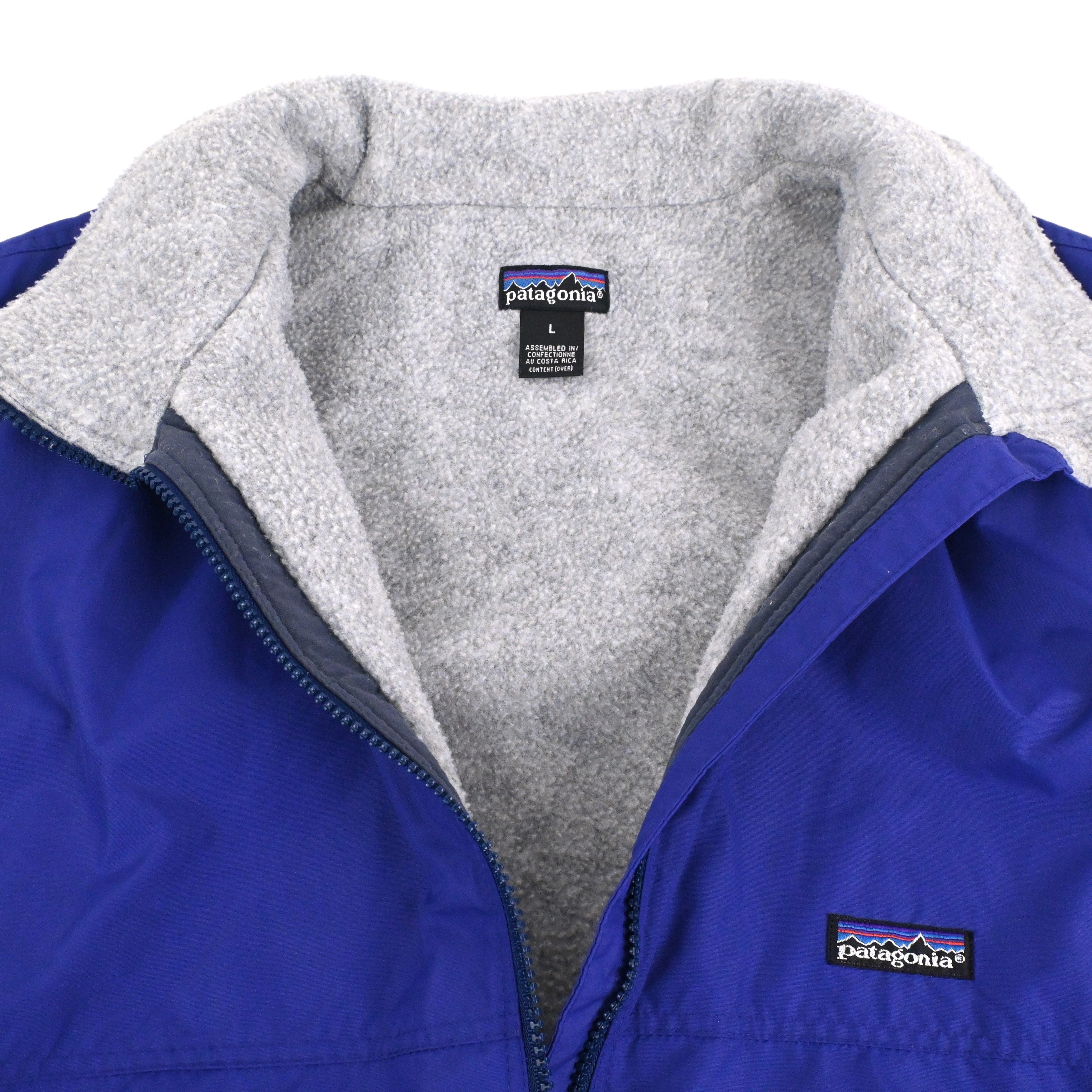 '93 patagonia SHELLED SYNCHILLA VEST SIZE L Purple/Heather Gery