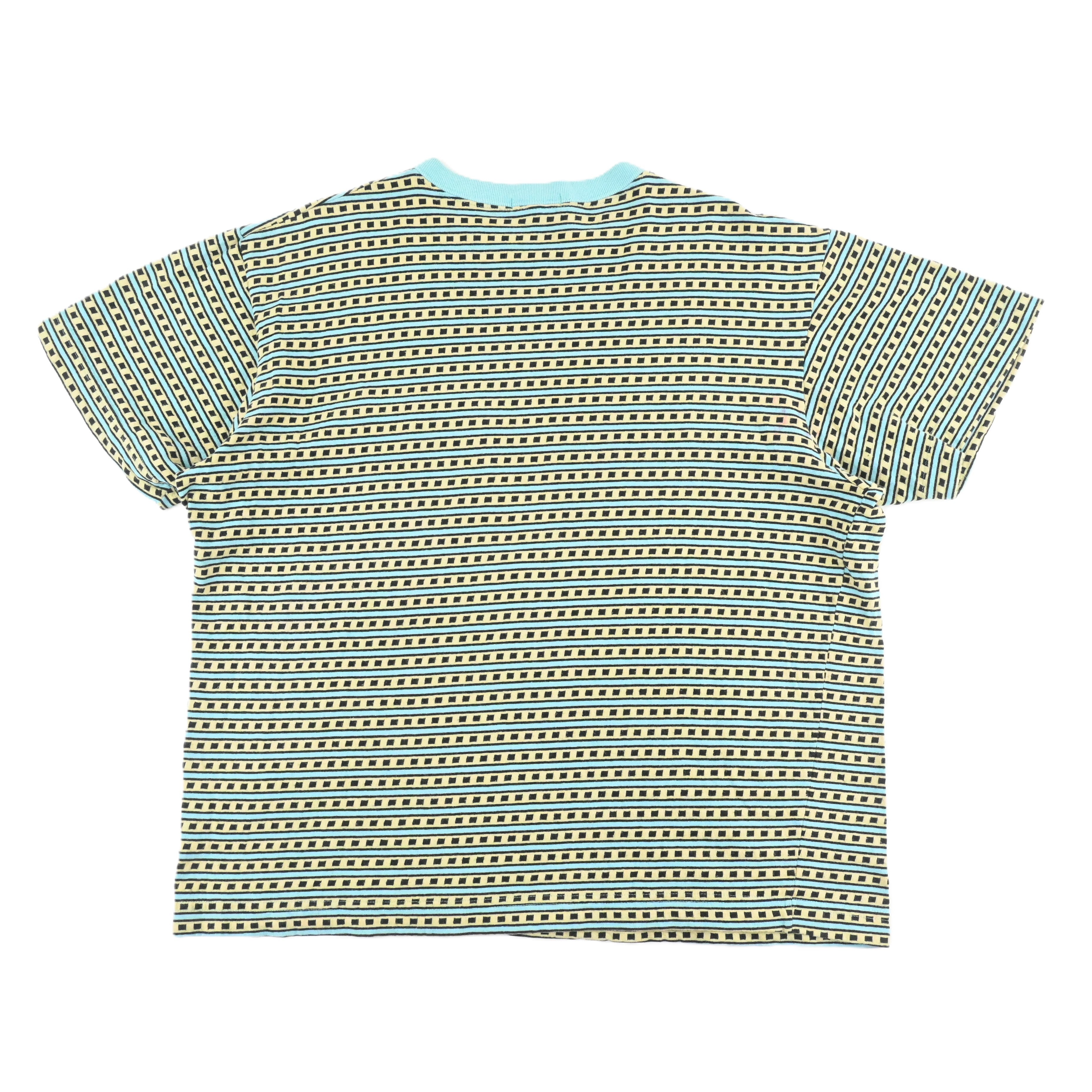 80's STUSSY JACQUARD POCKET T-SHIRT SIZE XL