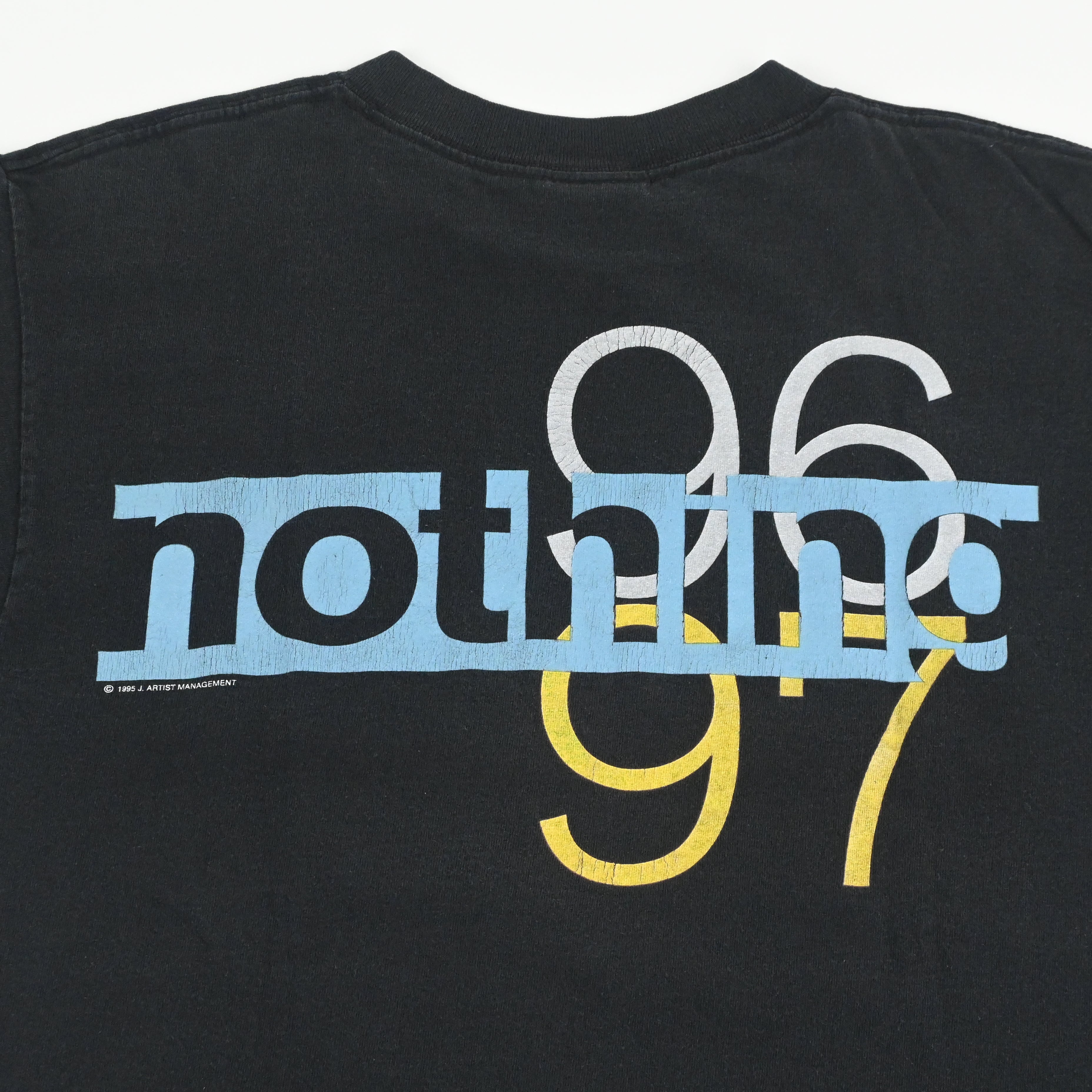 95© NINE INCH NAILS "nothing 96-97" T-SHIRT SIZE L
