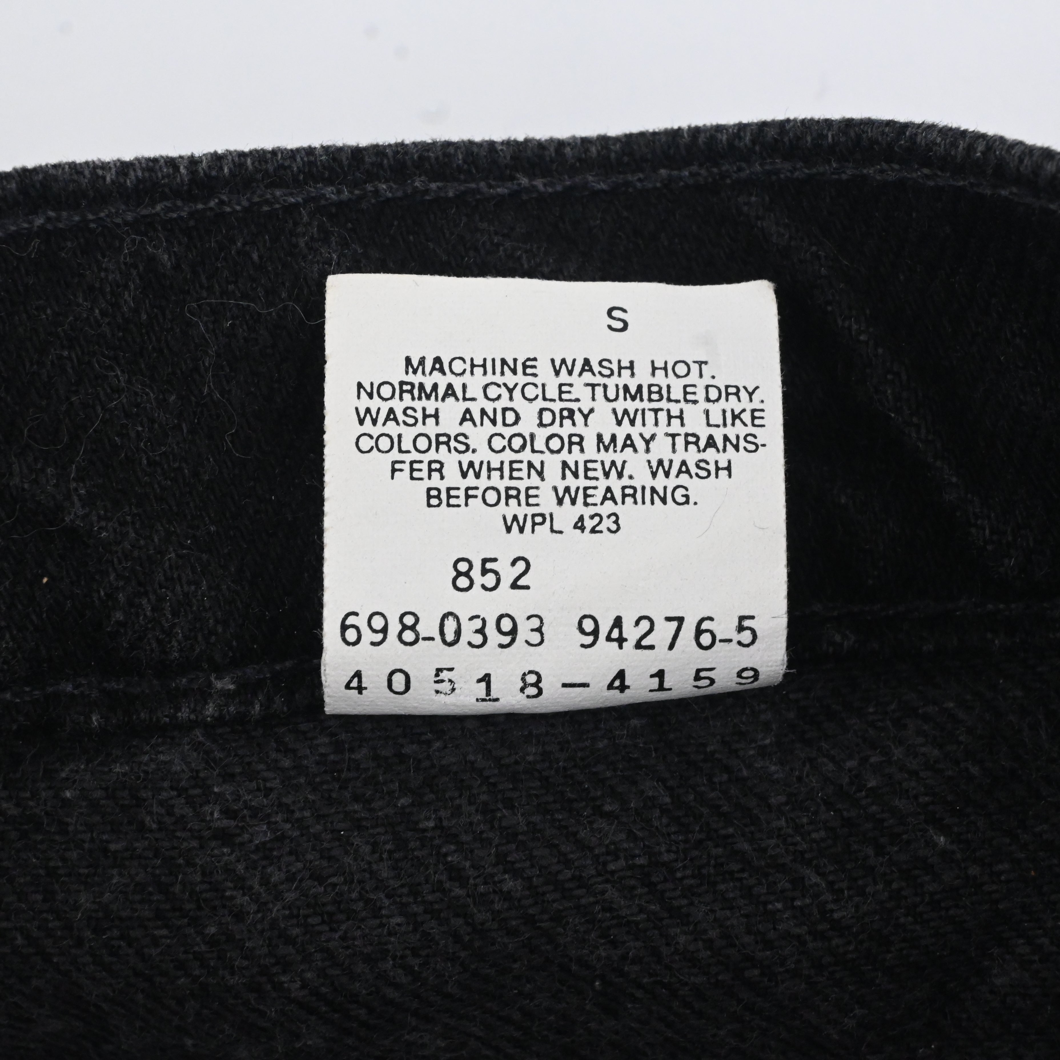 '93 Levi's 40518-4159 Black SIZE W34 L32