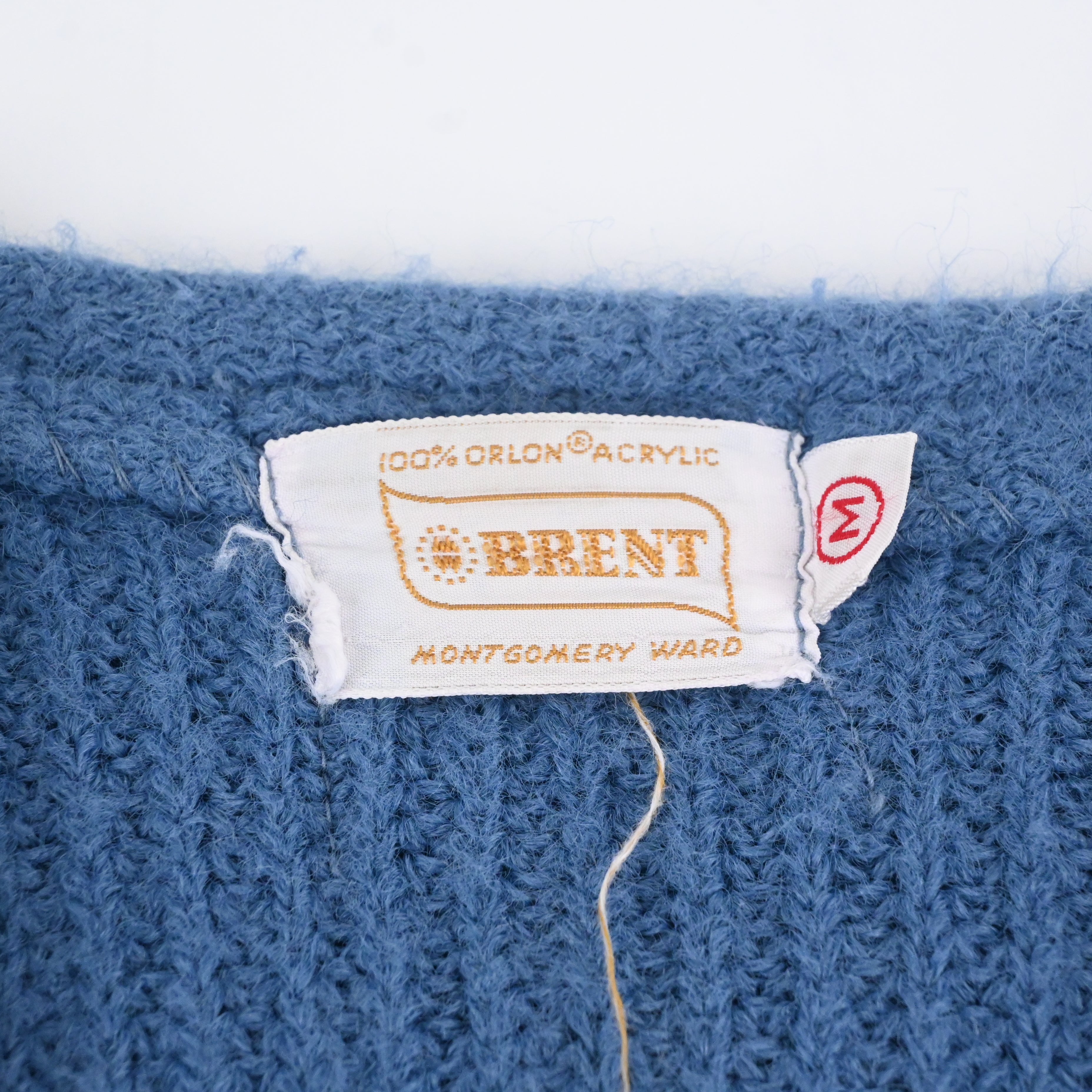 60's BRENT ACRYLIC CARDIGAN SIZE M