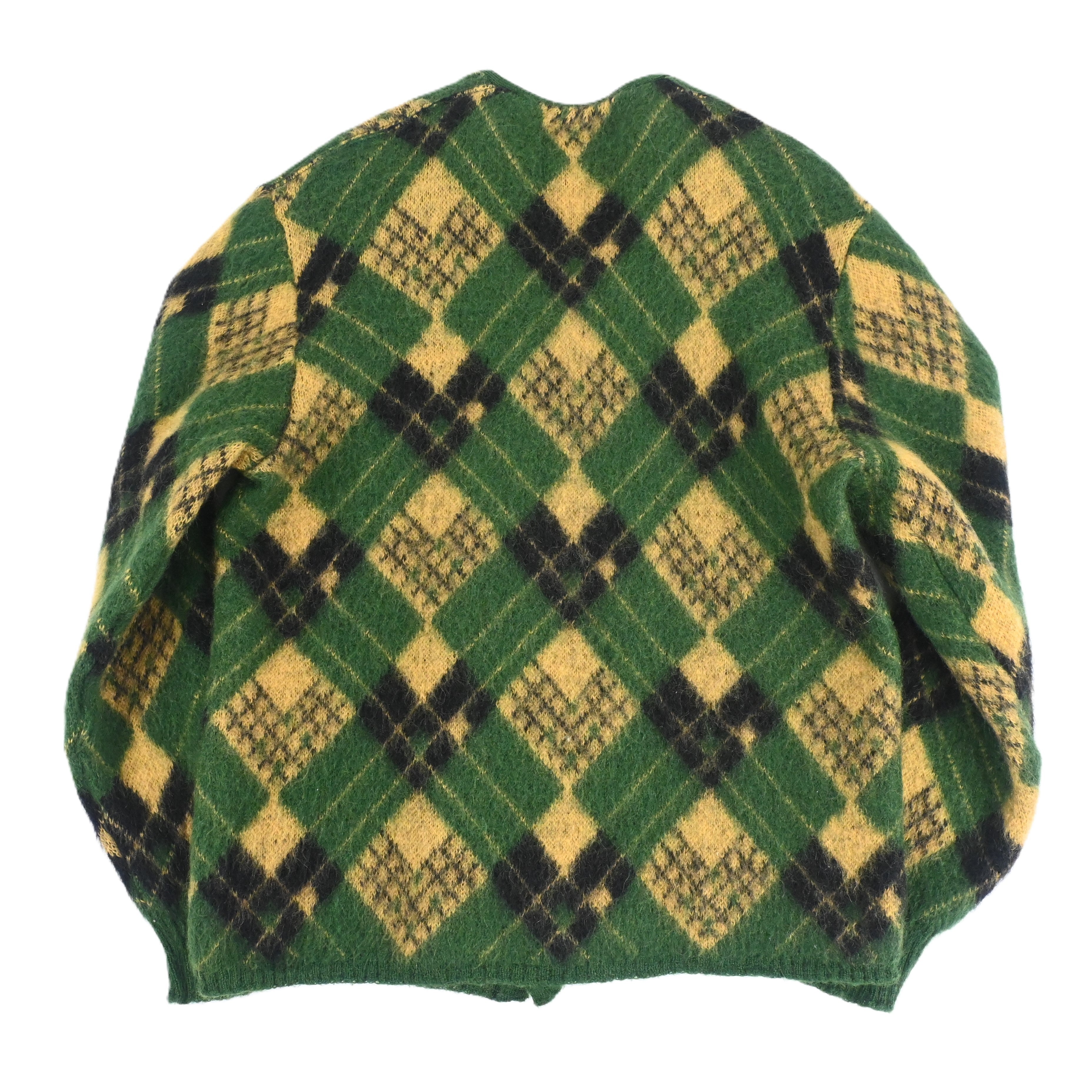 60's JERSILD ARGYLE MOHAIR CARDIGAN size M