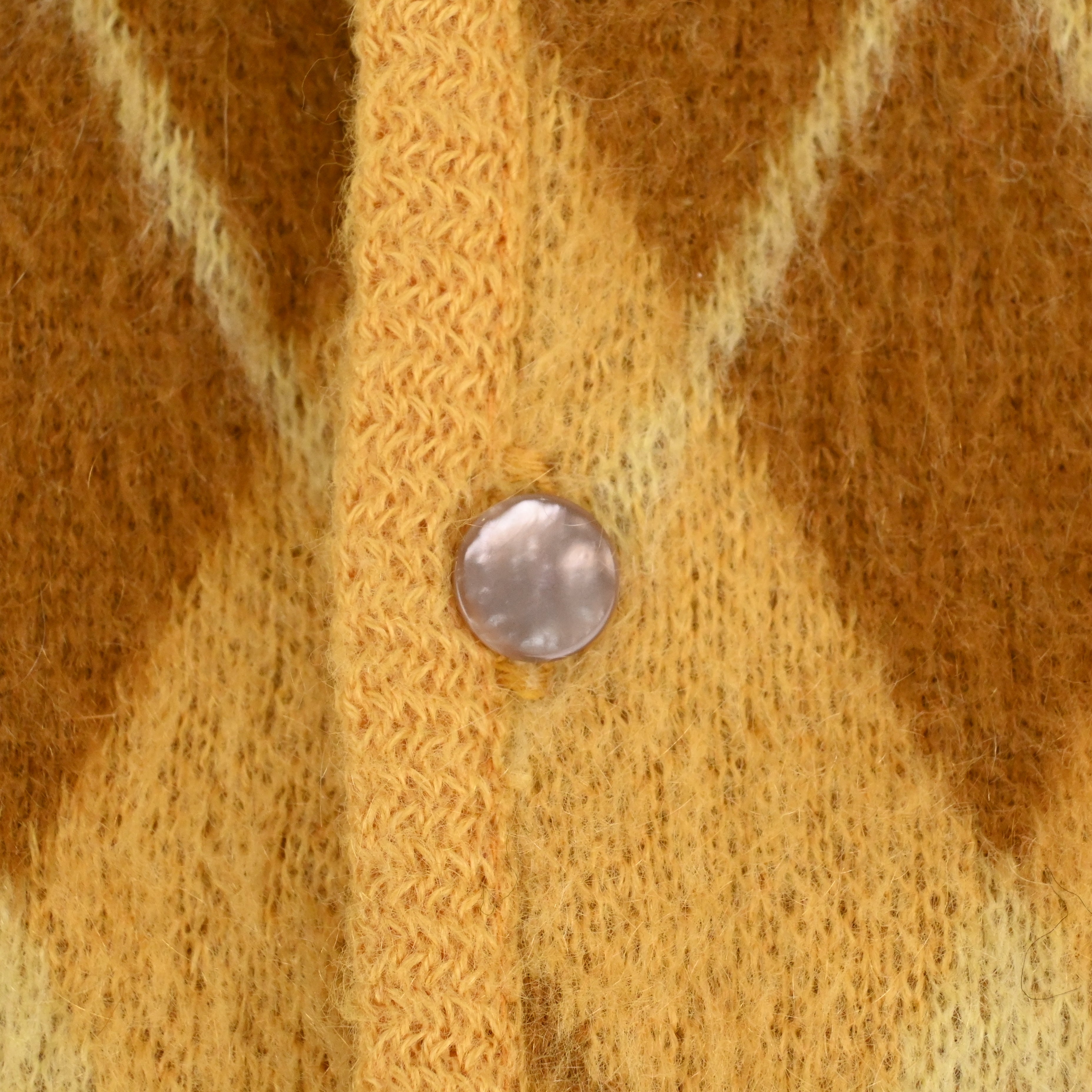 60's SEARS KINGS ROAD SPORTWEAR ARGYLE MOHAIR CARDIGAN size M