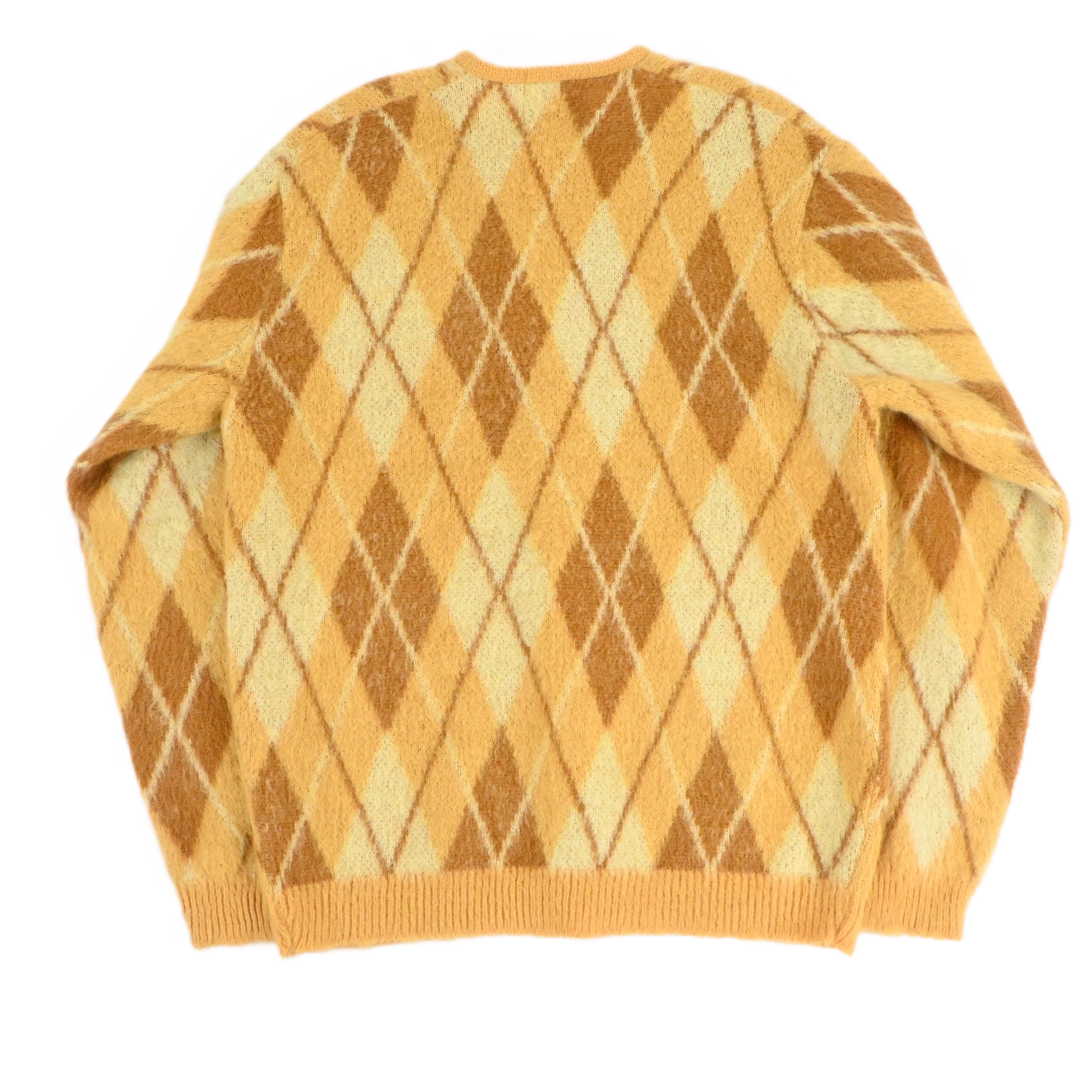 60's SEARS KINGS ROAD SPORTWEAR ARGYLE MOHAIR CARDIGAN size L