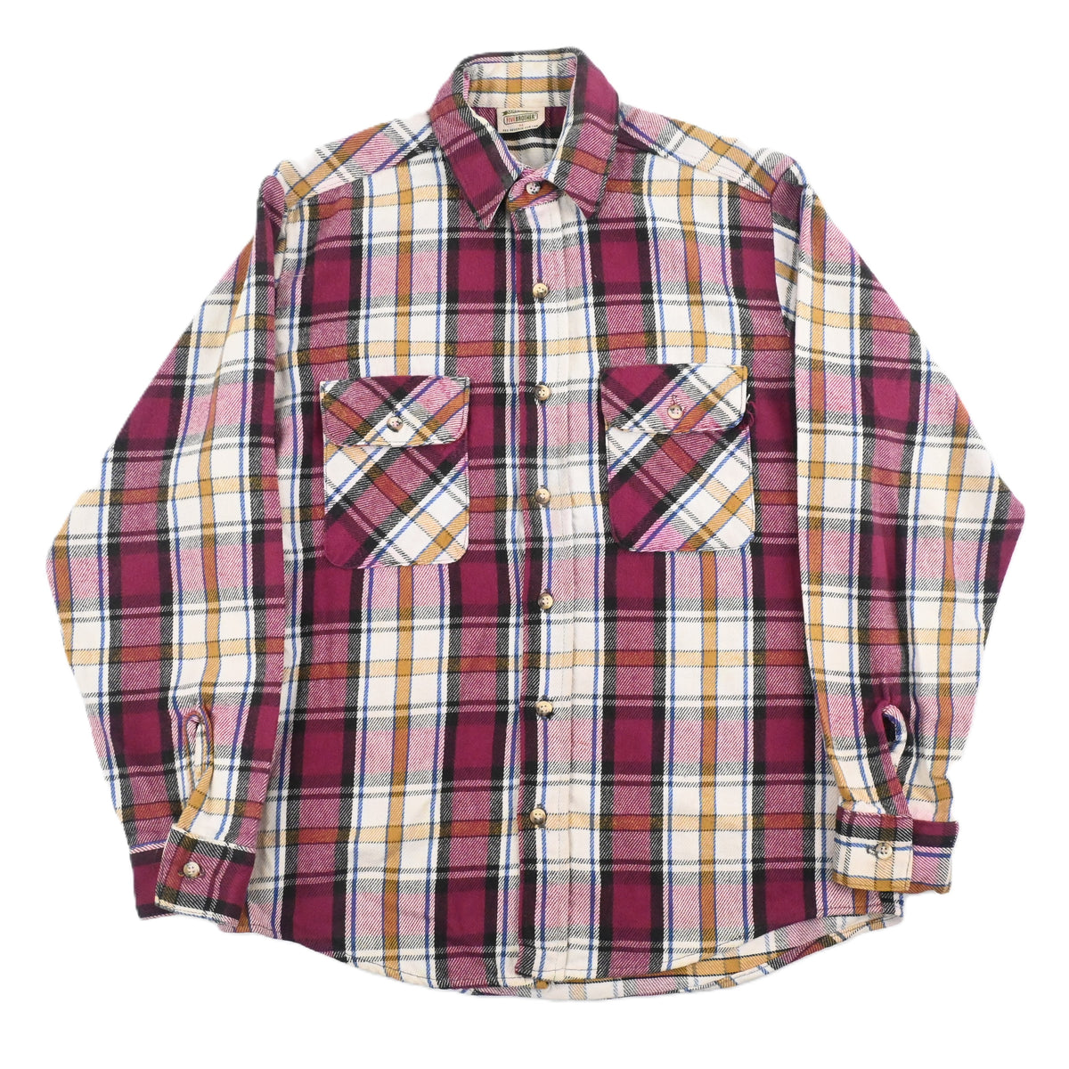 90's FIVE BROTHER FRANNEL SHIRT SIZE M