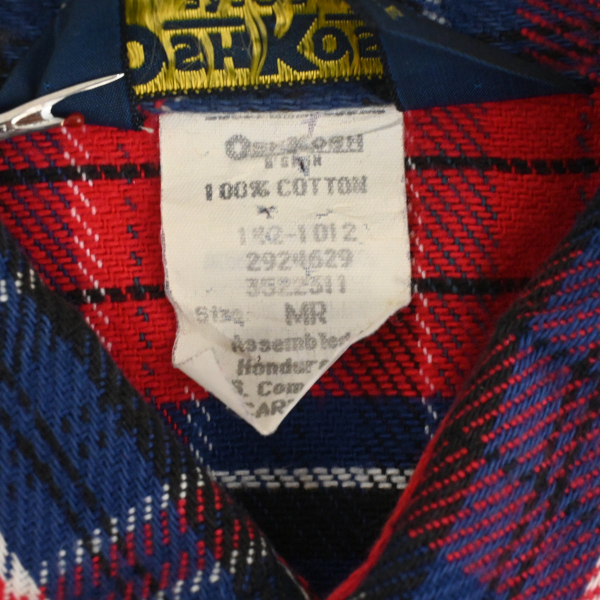 80's OSHKOSH B'GOSH FRANNEL SHIRT SIZE MR