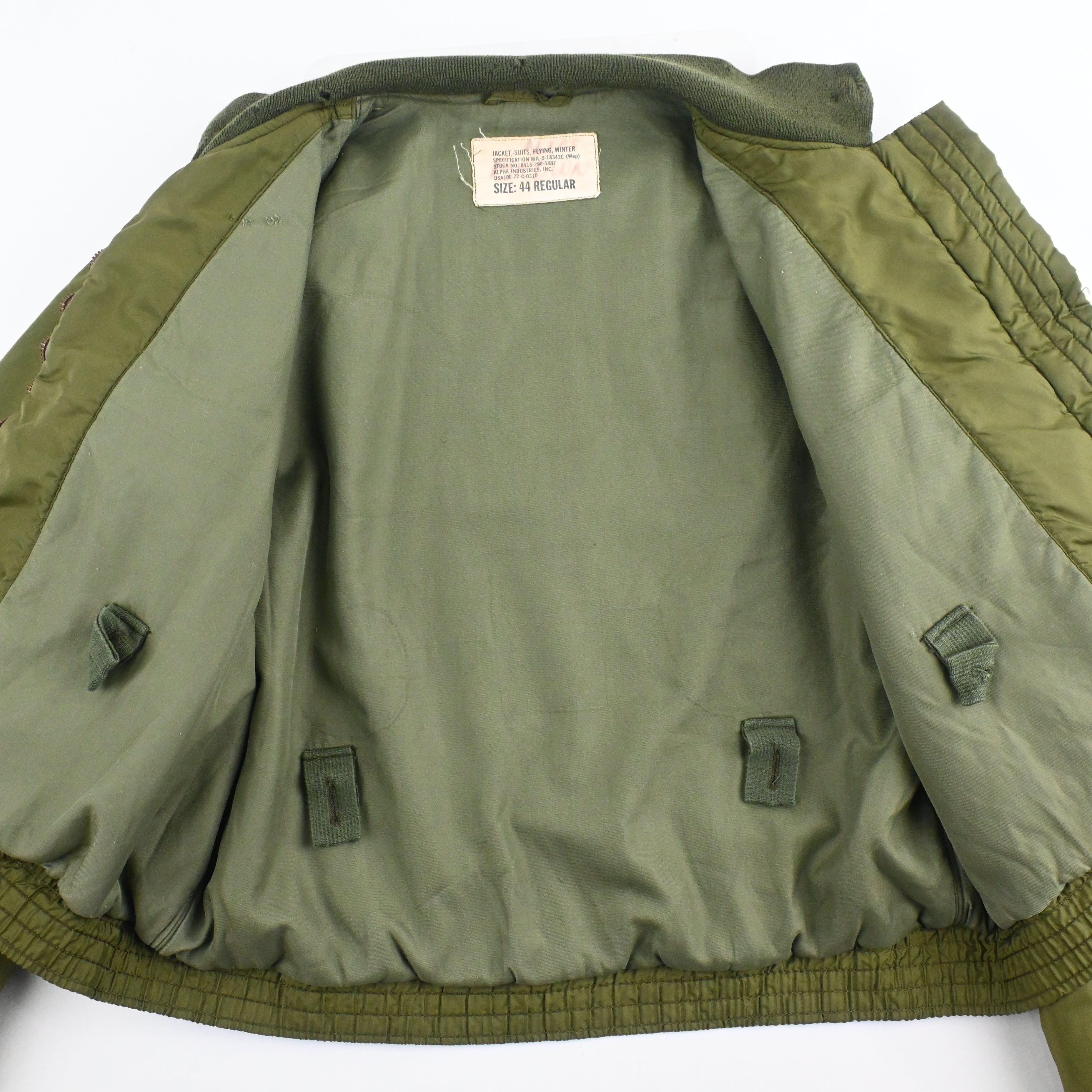 ‘72 U.S.NAVY MIL-S-18342C (WEP) Flight jacket size:44 REGLAR