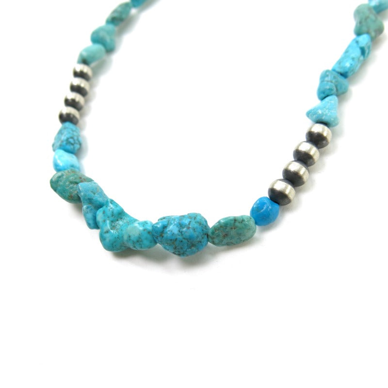 Navajo Turquoise NeckLace by T.Bellone