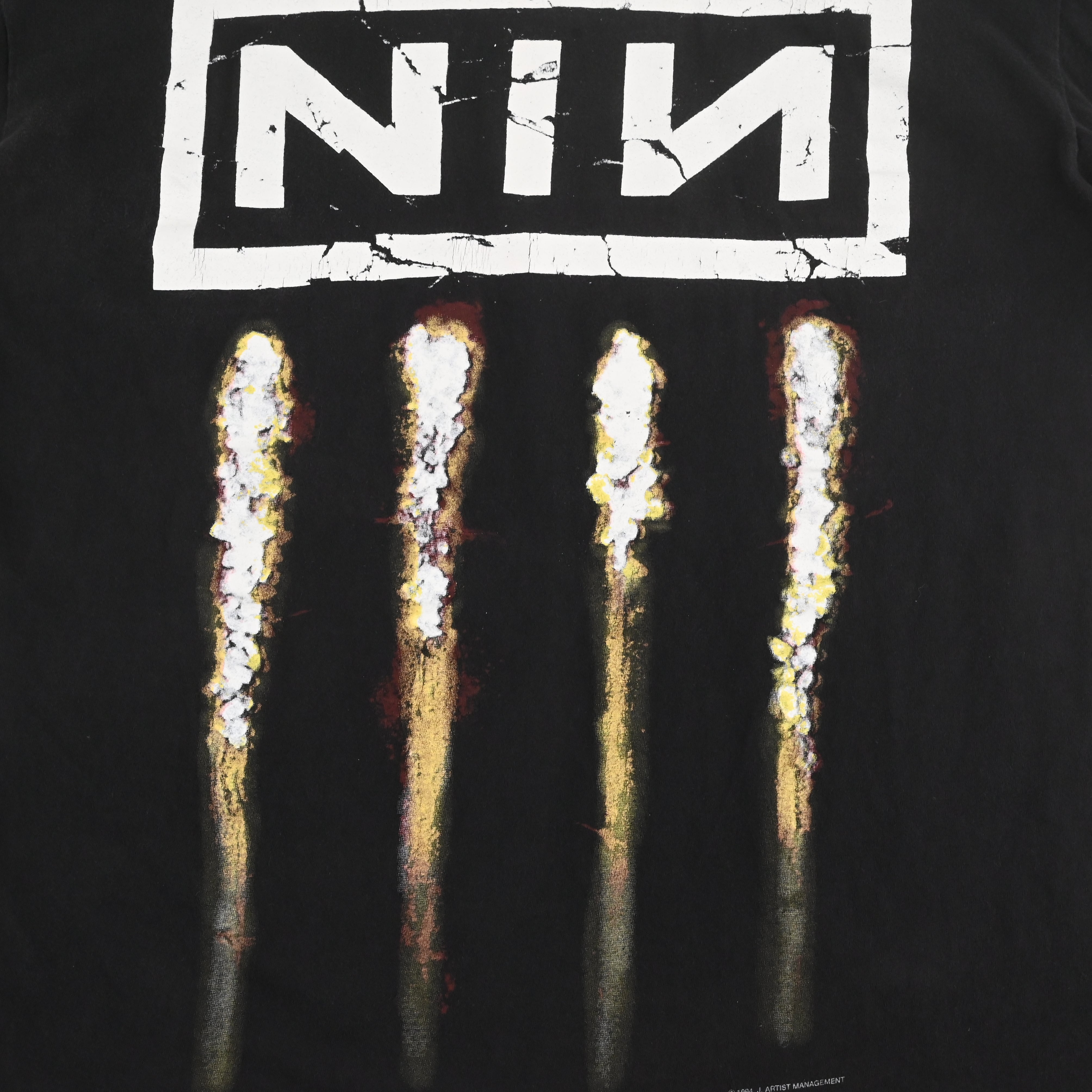 94© NINE INCH NAILS "THE DOWNWARD SPIRAL” T-SHIRT SIZE XL