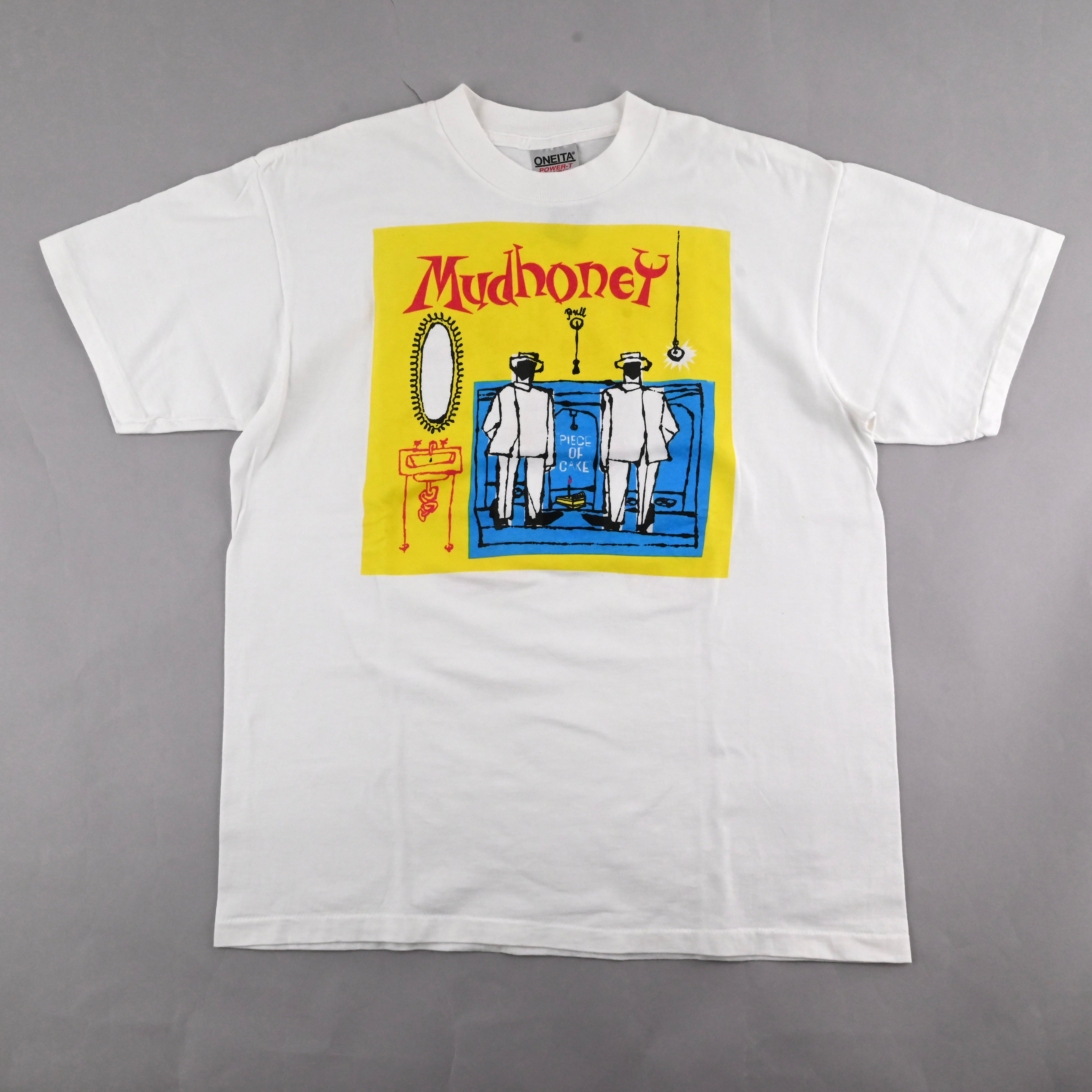'92 MUDHONEY "PIECE OF CAKE" T-SHIRT SIZE L