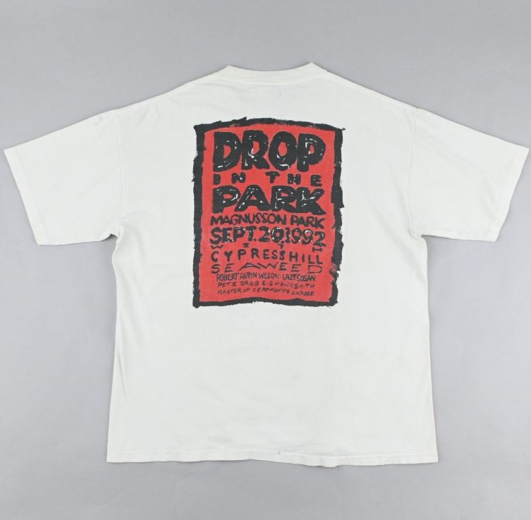 1992© PEARL JAM "DROP IN THE PARK" T-SHIRT SIZE XL