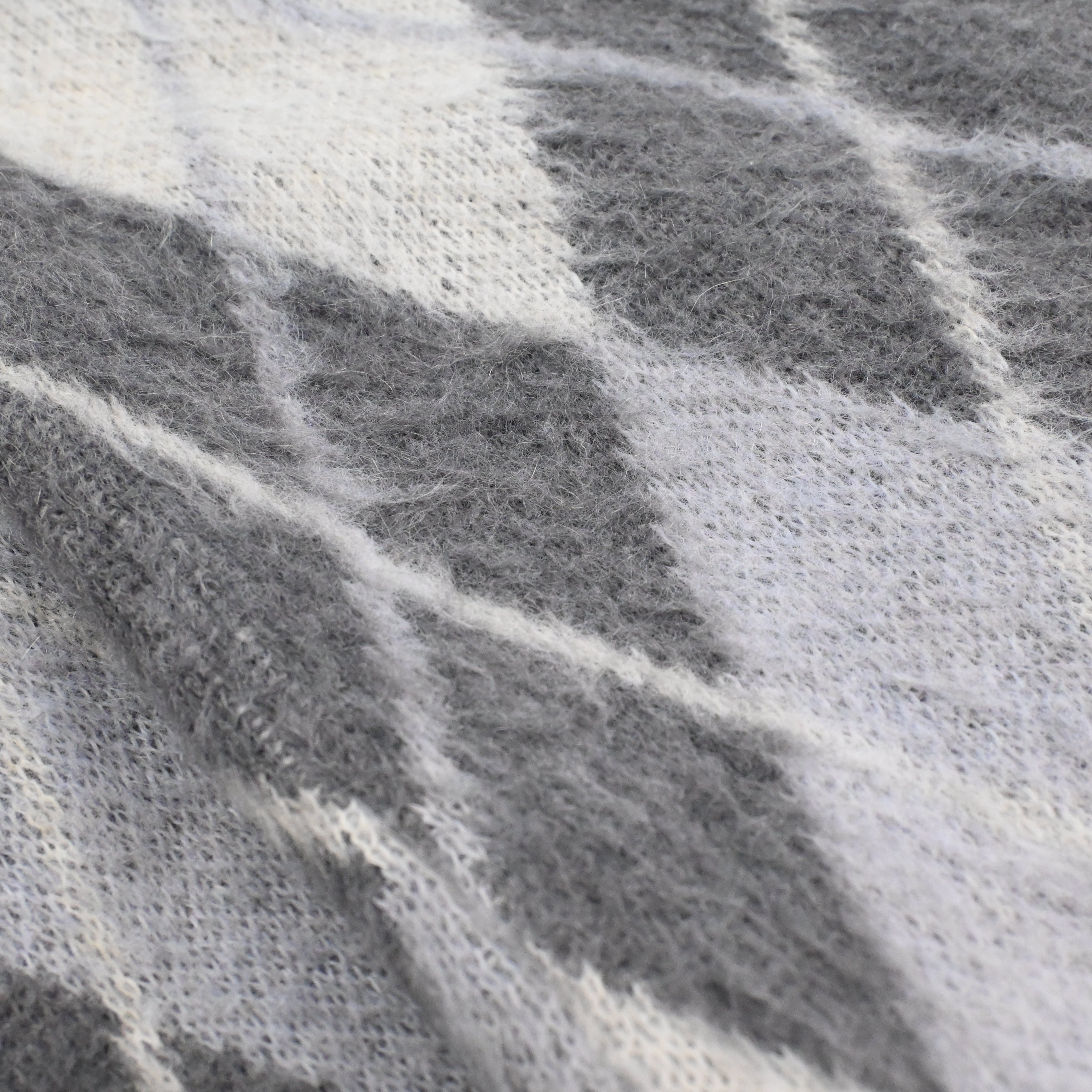 60's SEARS KINGS ROAD SPORTSWEAR ARGYLE MOHAIR CARDIGAN SIZE L