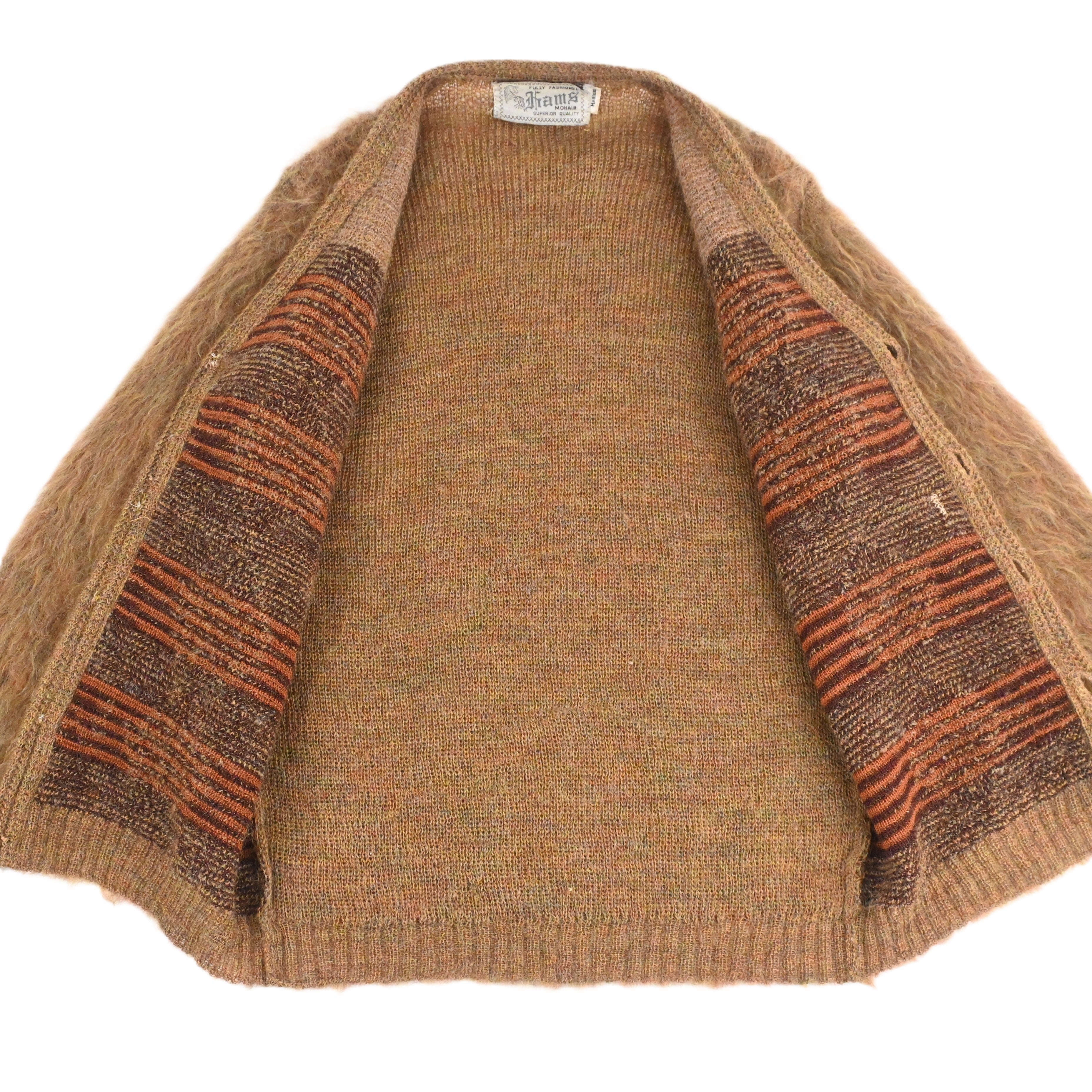 60's RAMS SHAGGY MOHAIR CARDIGAN SIZE M
