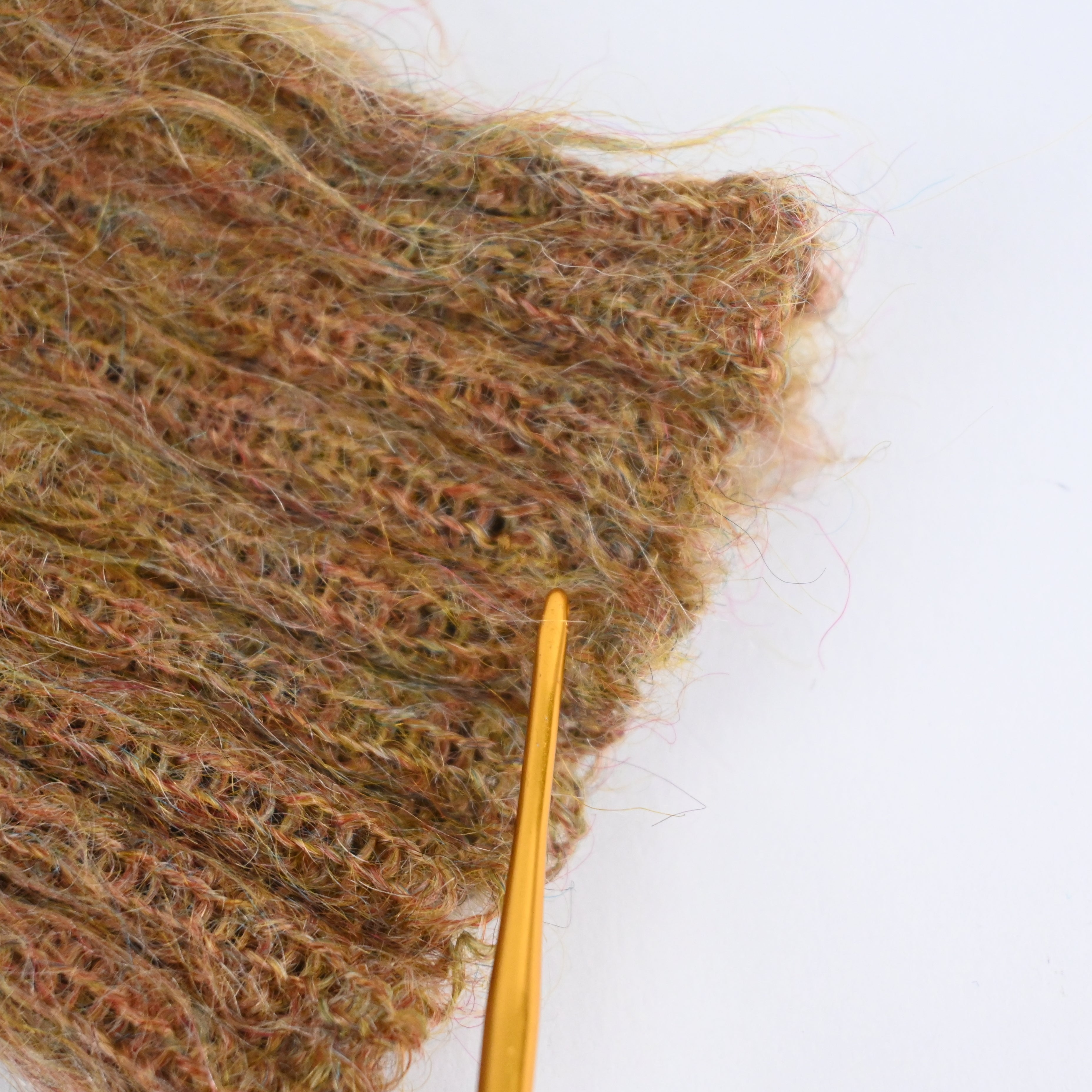 左袖口リペアの表側画像です。(表)