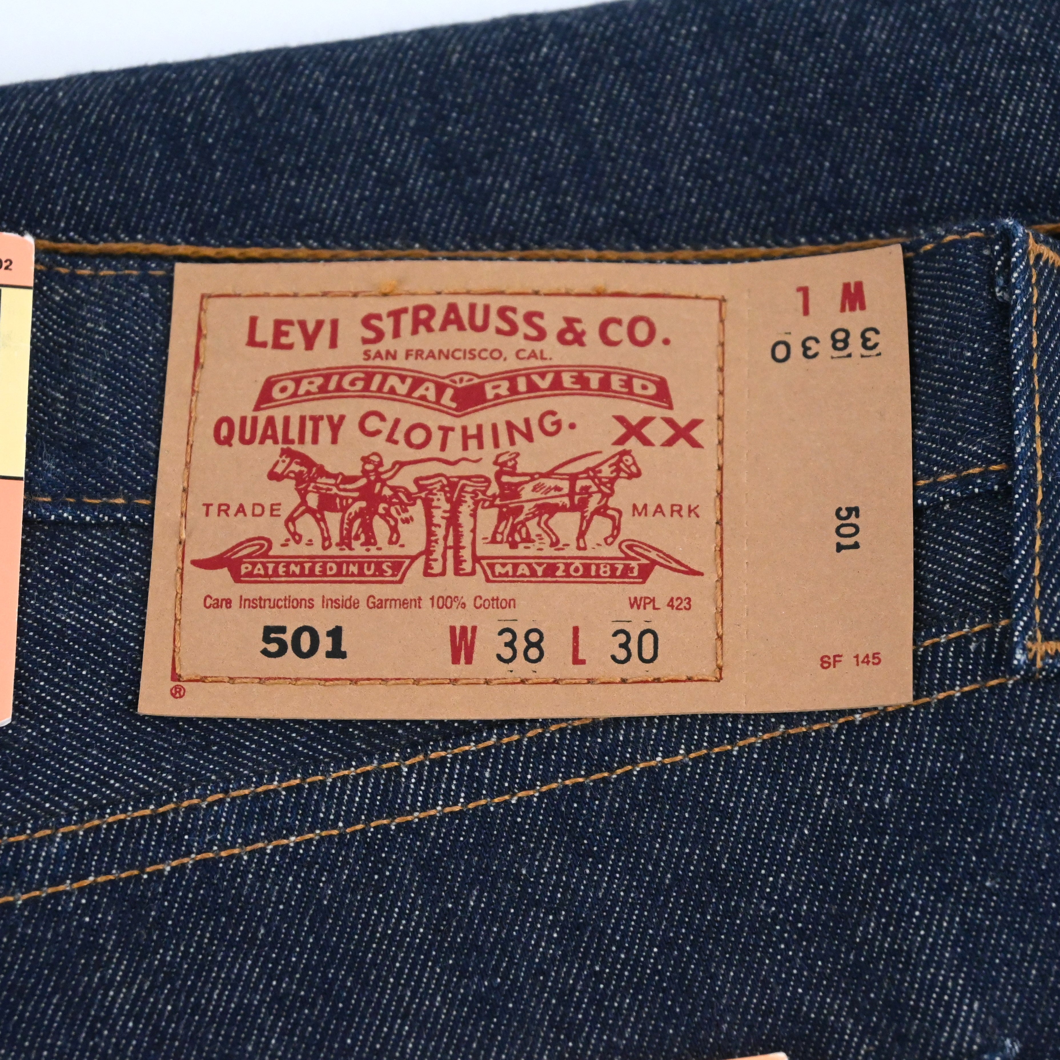 01 Levi's 501-0000 DEAD STOCK Size W38 L30