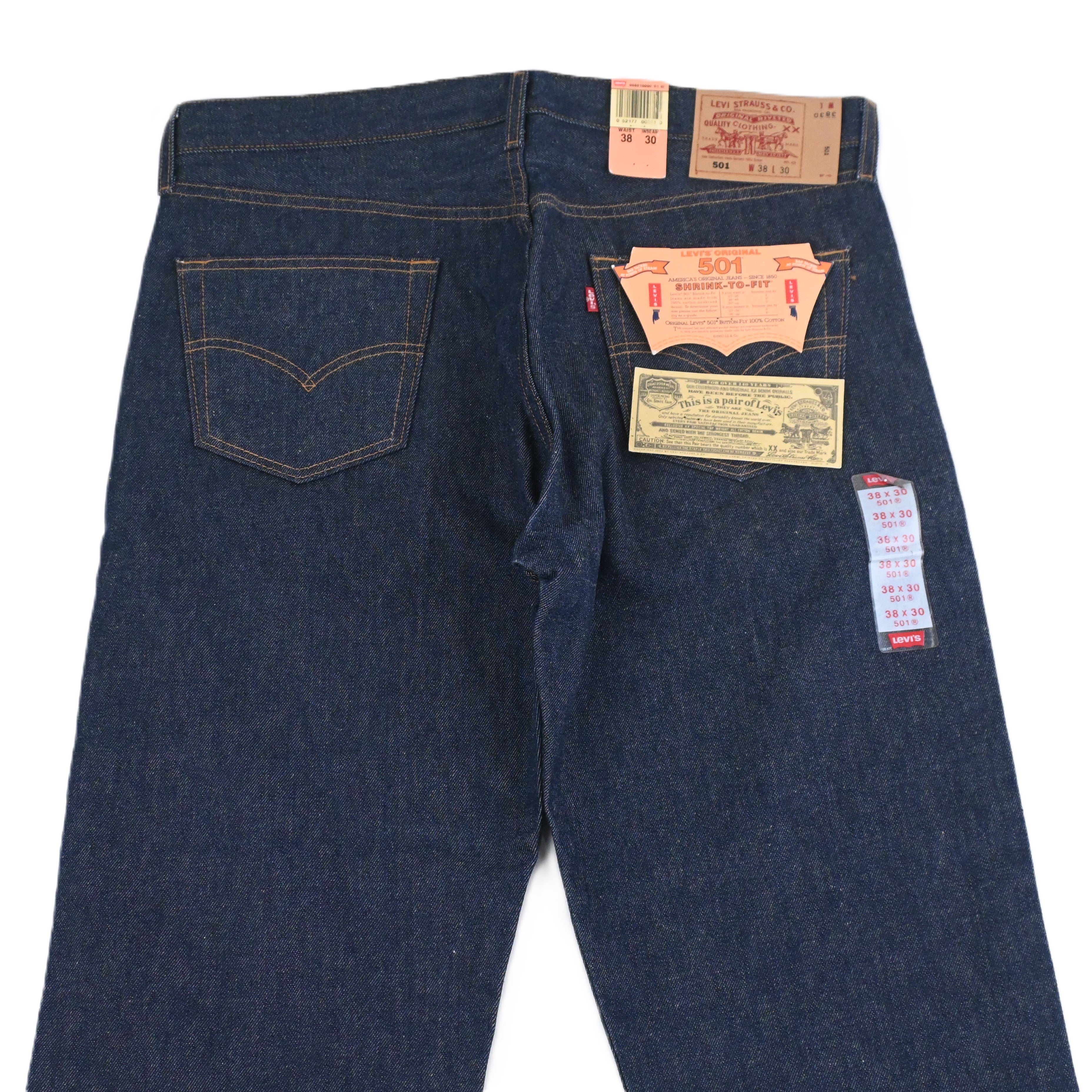 01 Levi's 501-0000 DEAD STOCK Size W38 L30