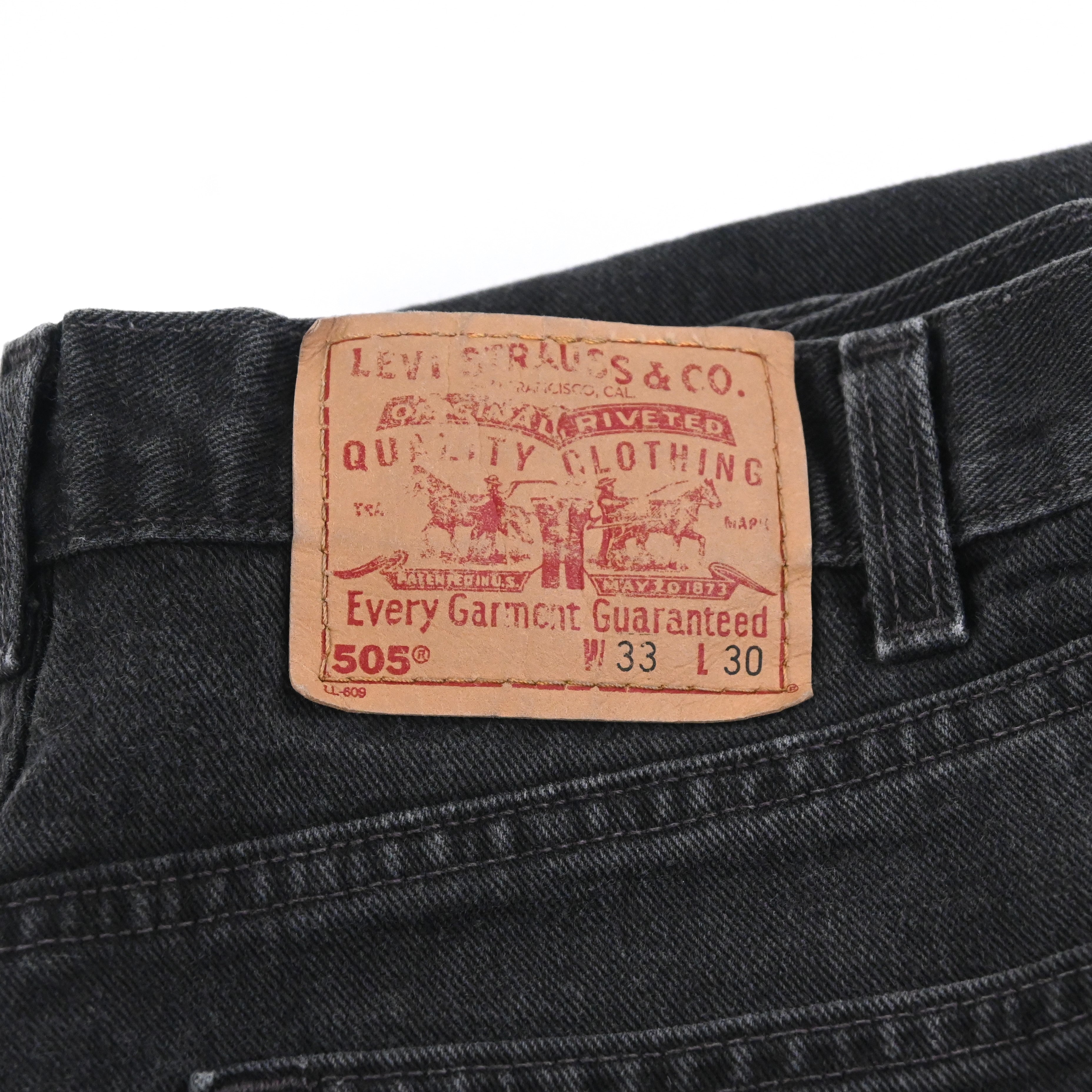 90's Levi's 505-0260 Black Size W32 L29