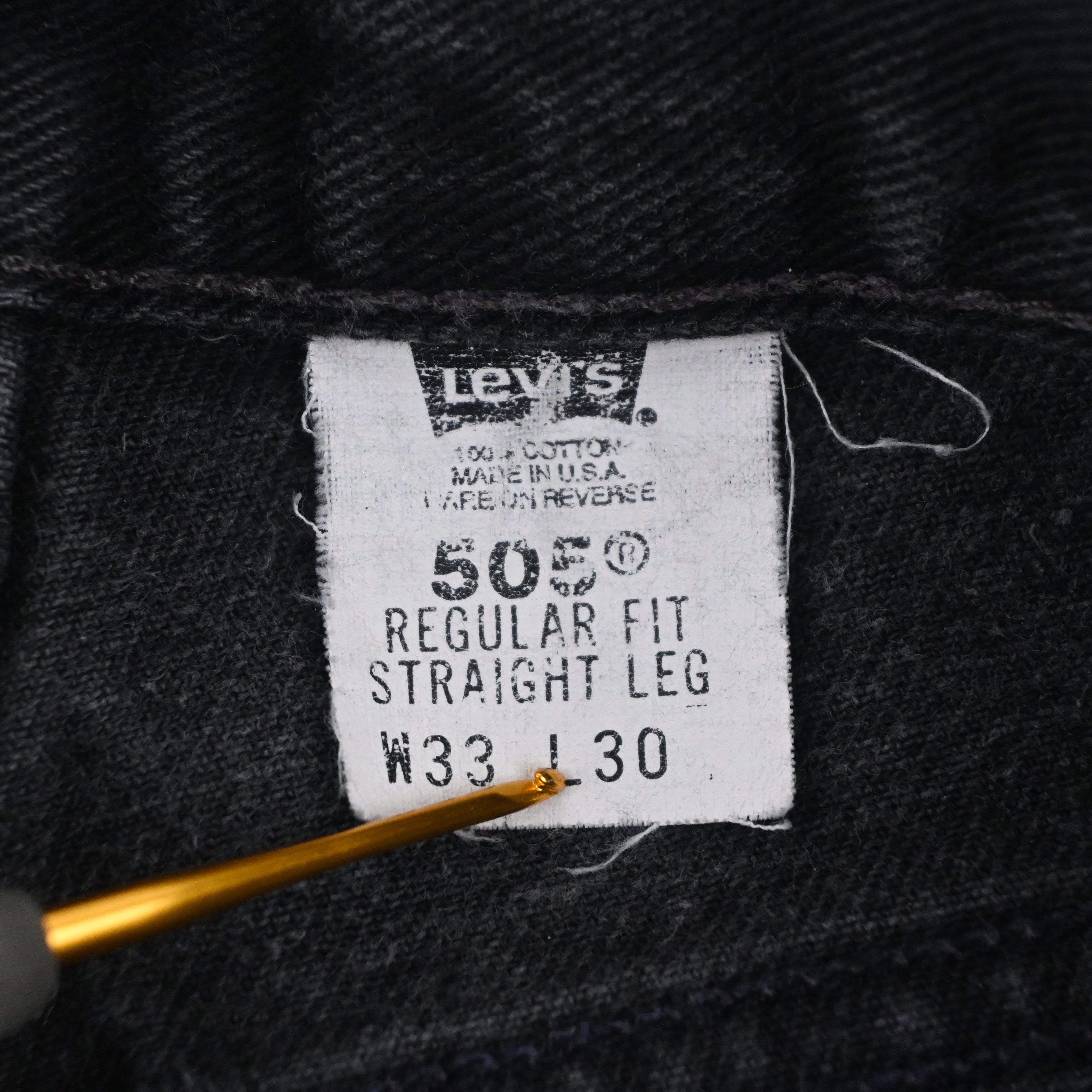 90's Levi's 505-0260 Black Size W32 L29