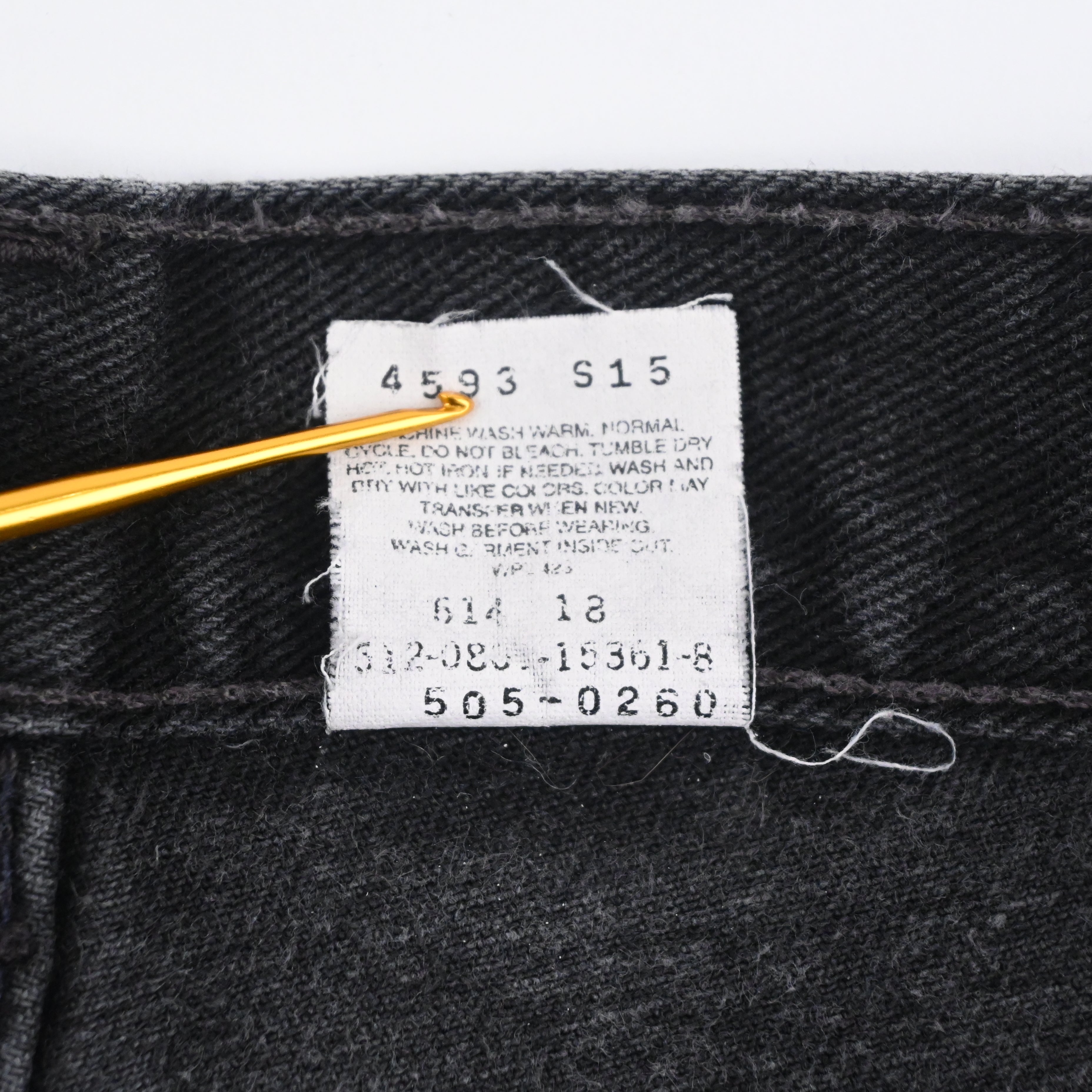 90's Levi's 505-0260 Black Size W32 L29