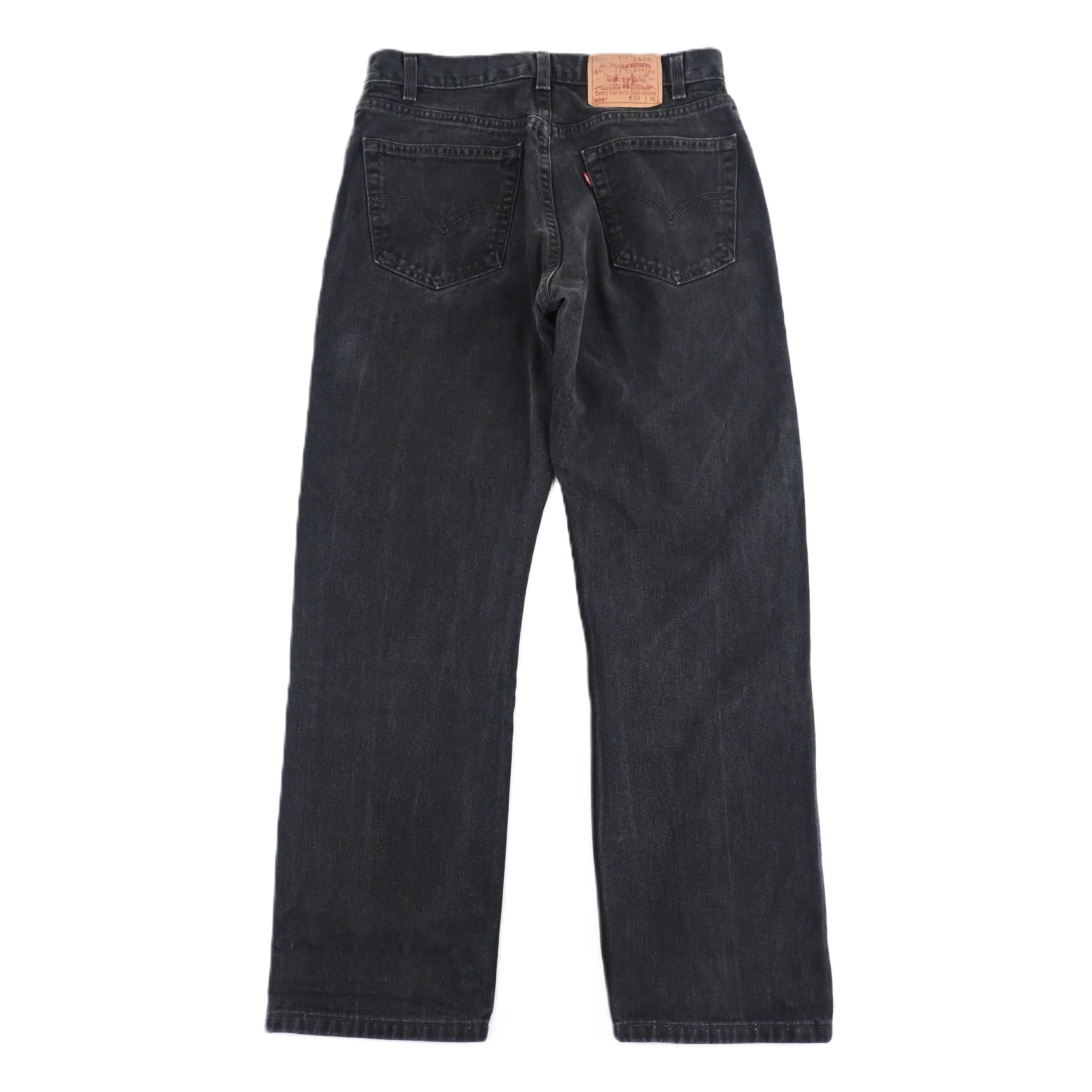 90's Levi's 505-0260 Black Size W32 L29