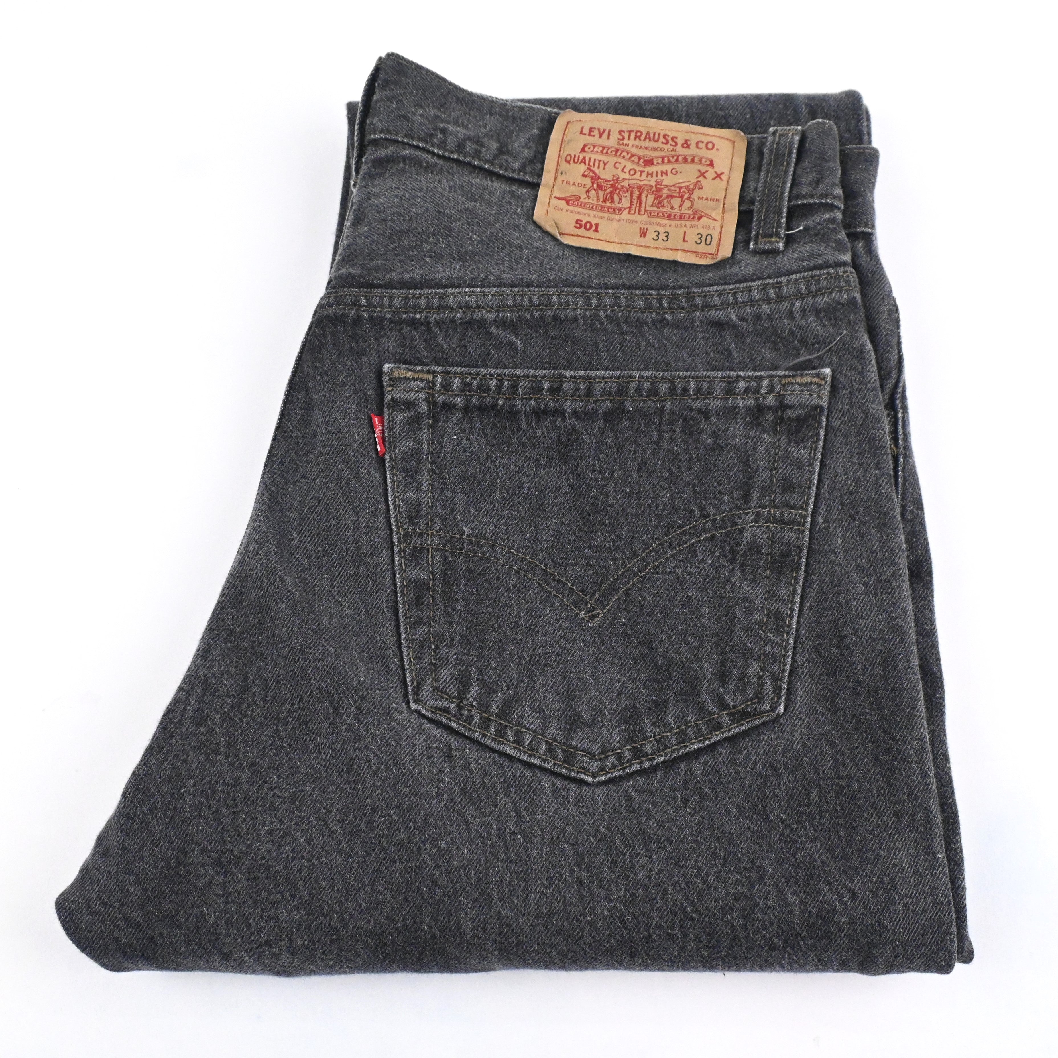 92 Levi's 501-0658 Black Size W33 L30