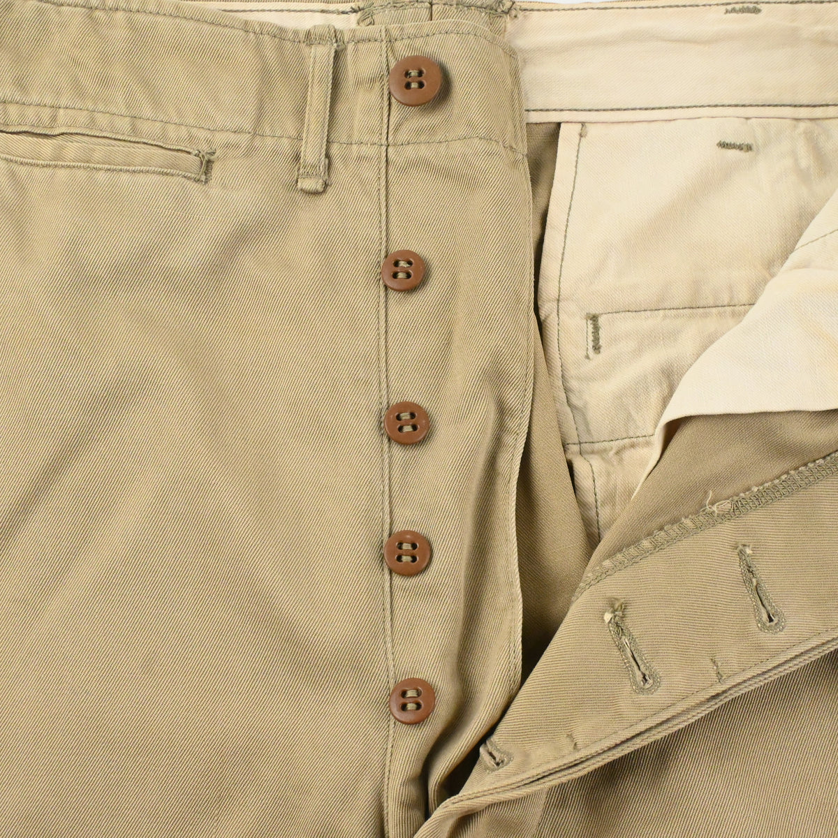40’s 45KHAKI CHINO TROUSERS SIZE W30 L31