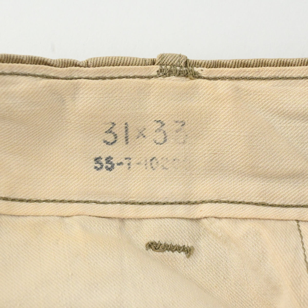 40’s 45KHAKI CHINO TROUSERS SIZE W30 L31