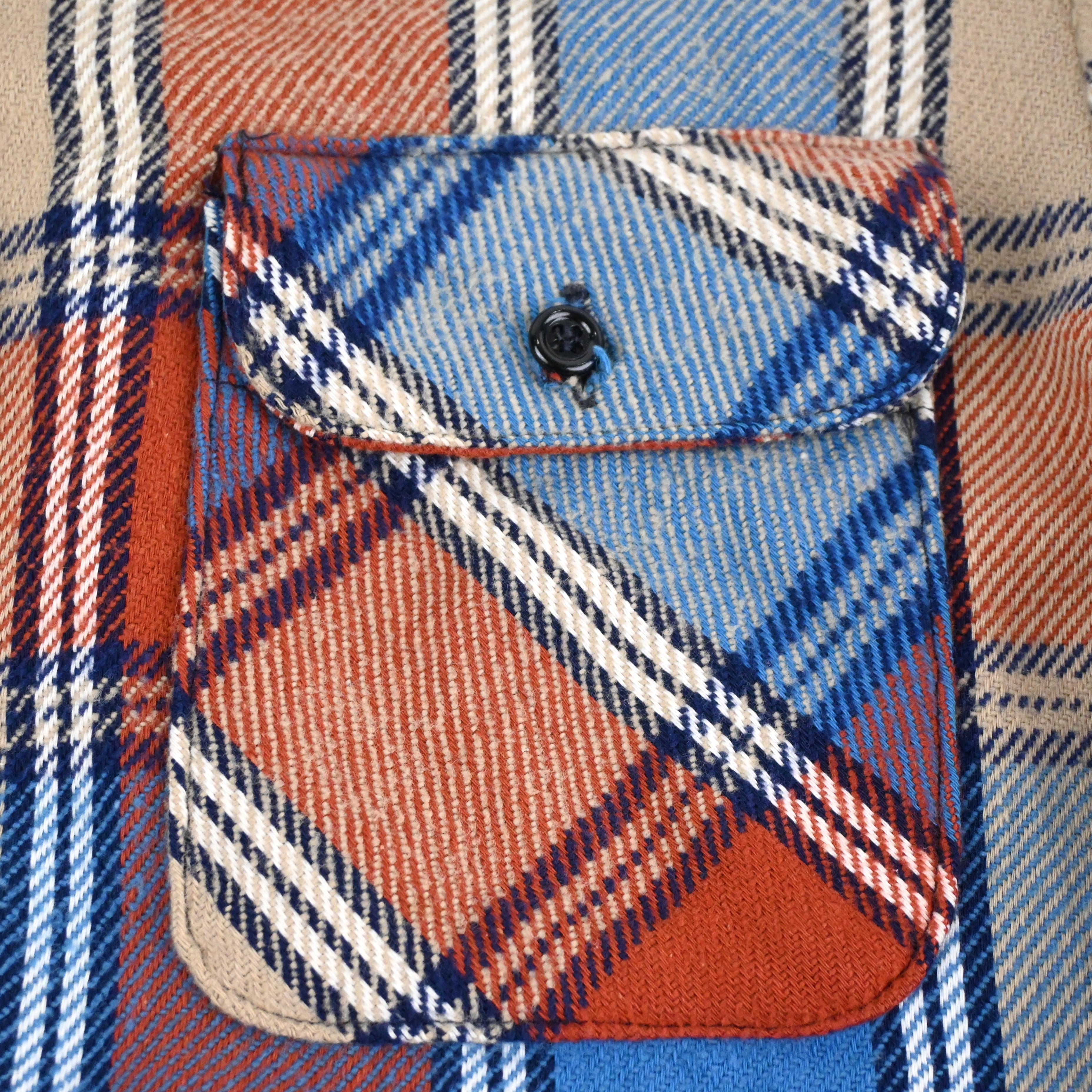 70's~ Mr. Leggs FLANNEL L/S SHIRT SIZE M-TALL