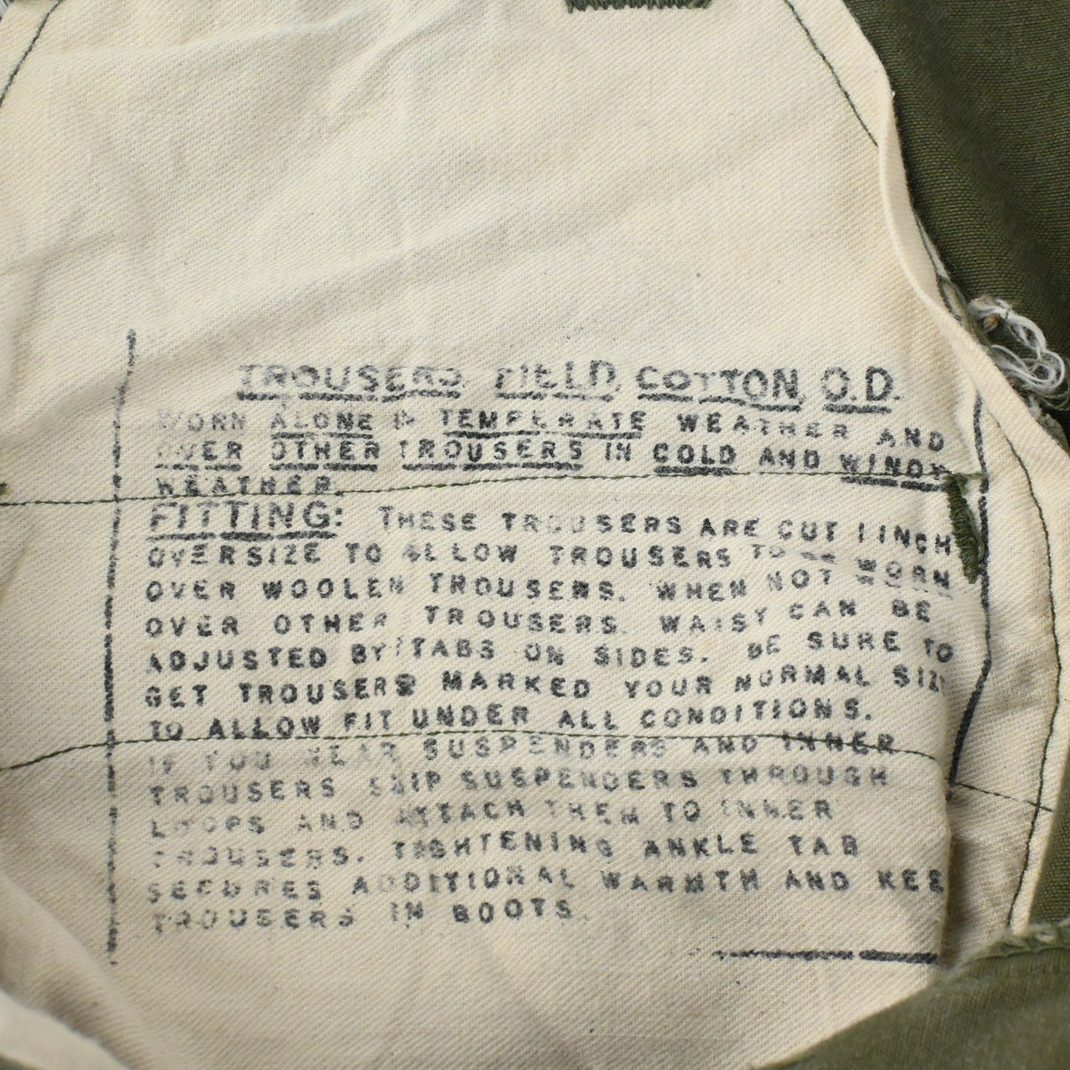 40's M-45 FIELD TROUSERS SIZE W30 L30