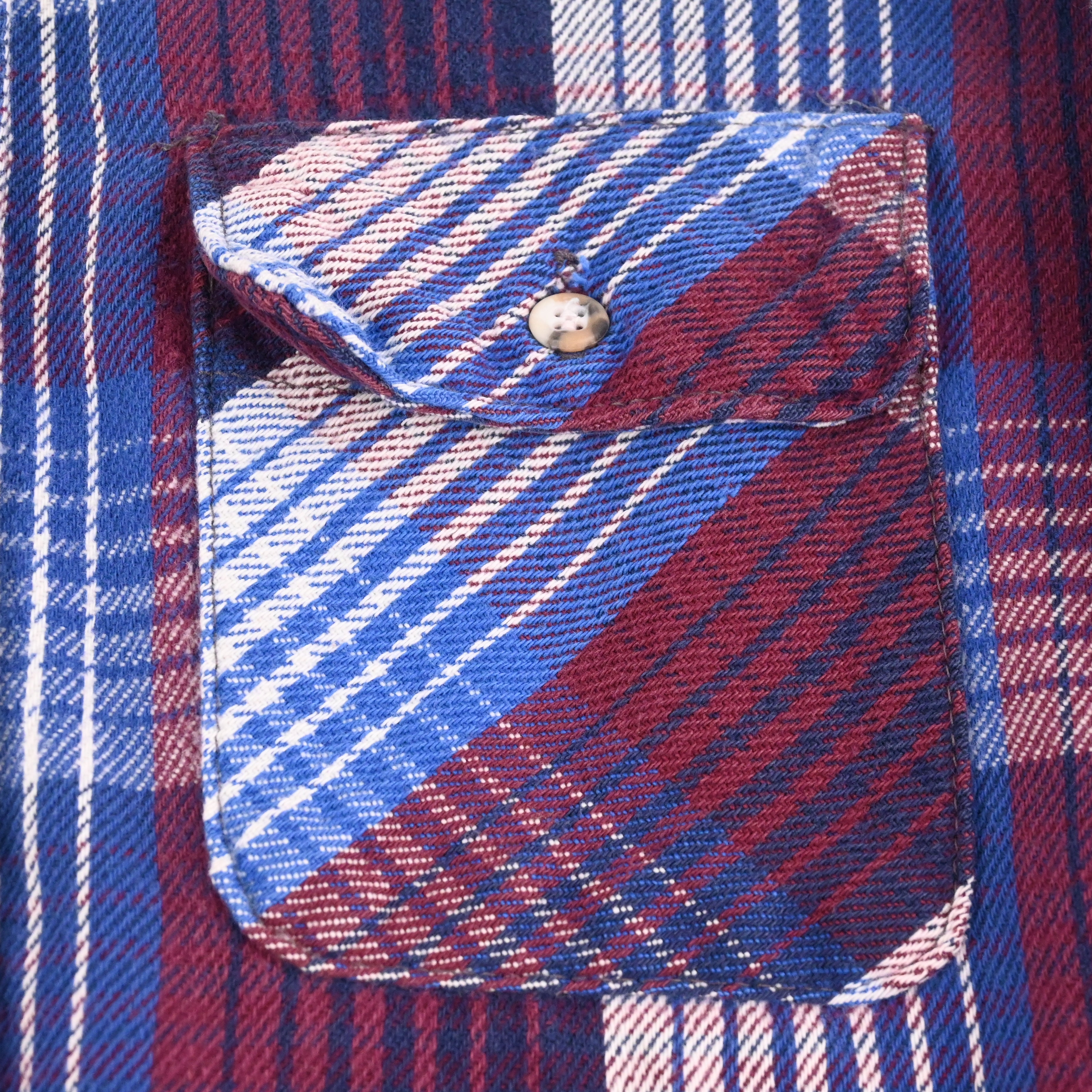 90's FIVE BROTHER FLANNEL L/S SHIRT SIZE M