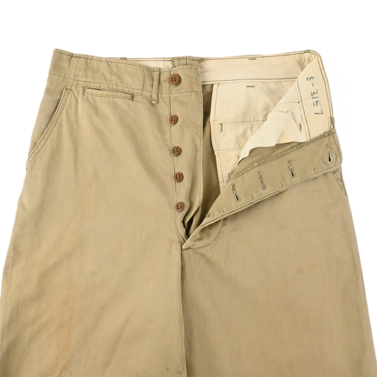 40’s 45KHAKI CHINO TROUSERS SIZE W30 L31