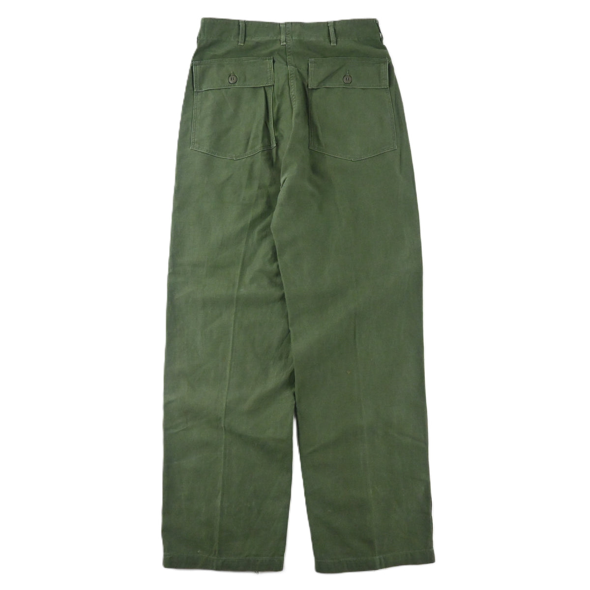 60's SATEEN FATIGUE PANTS BUTTON FLY SIZE W31 L31