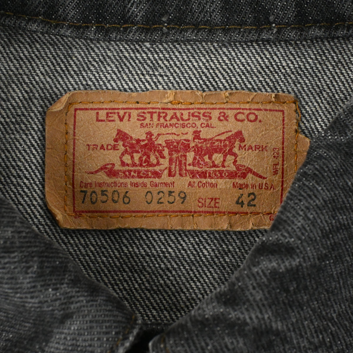 80's LEVI'S 70506-0259 SIZE 42