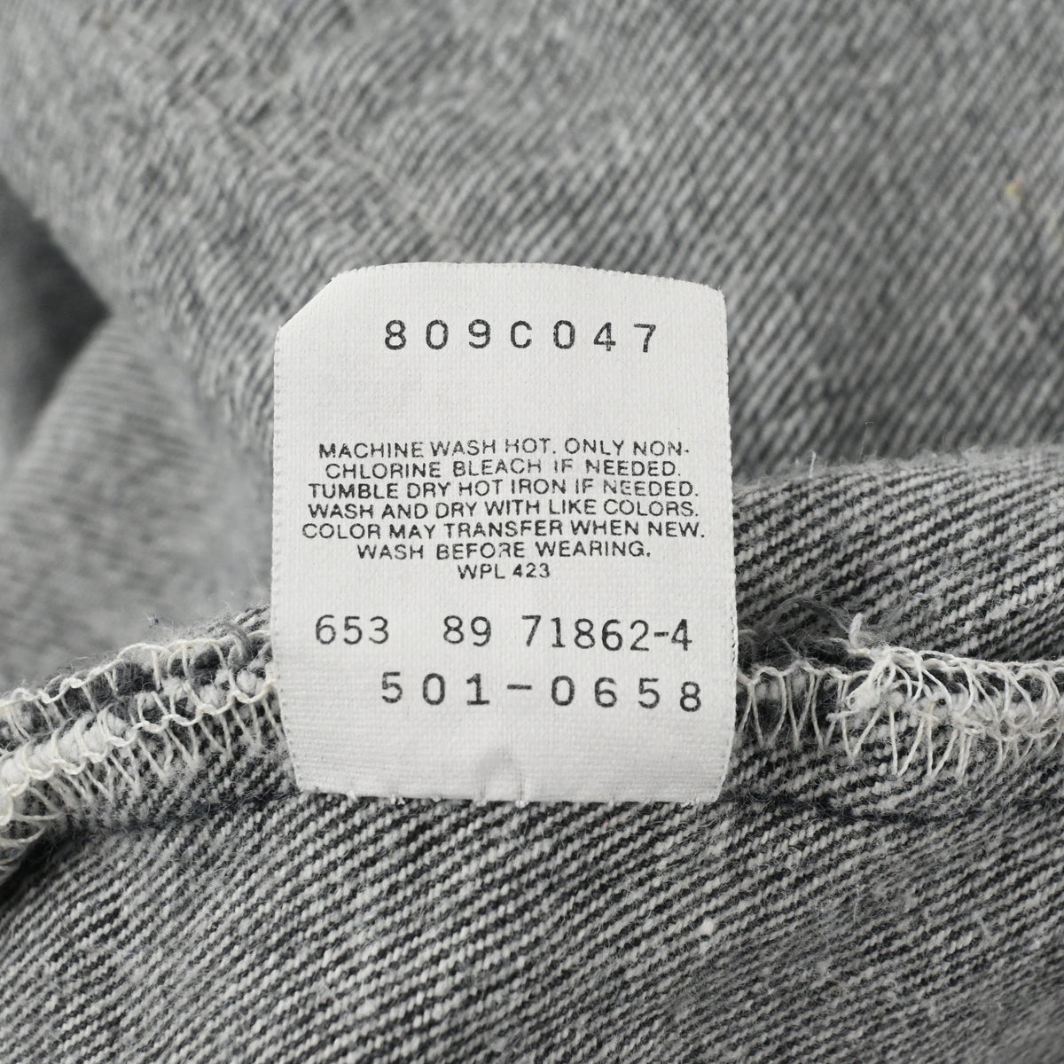 '89 LEVI'S 501-0658 SIZE W36 L30.5