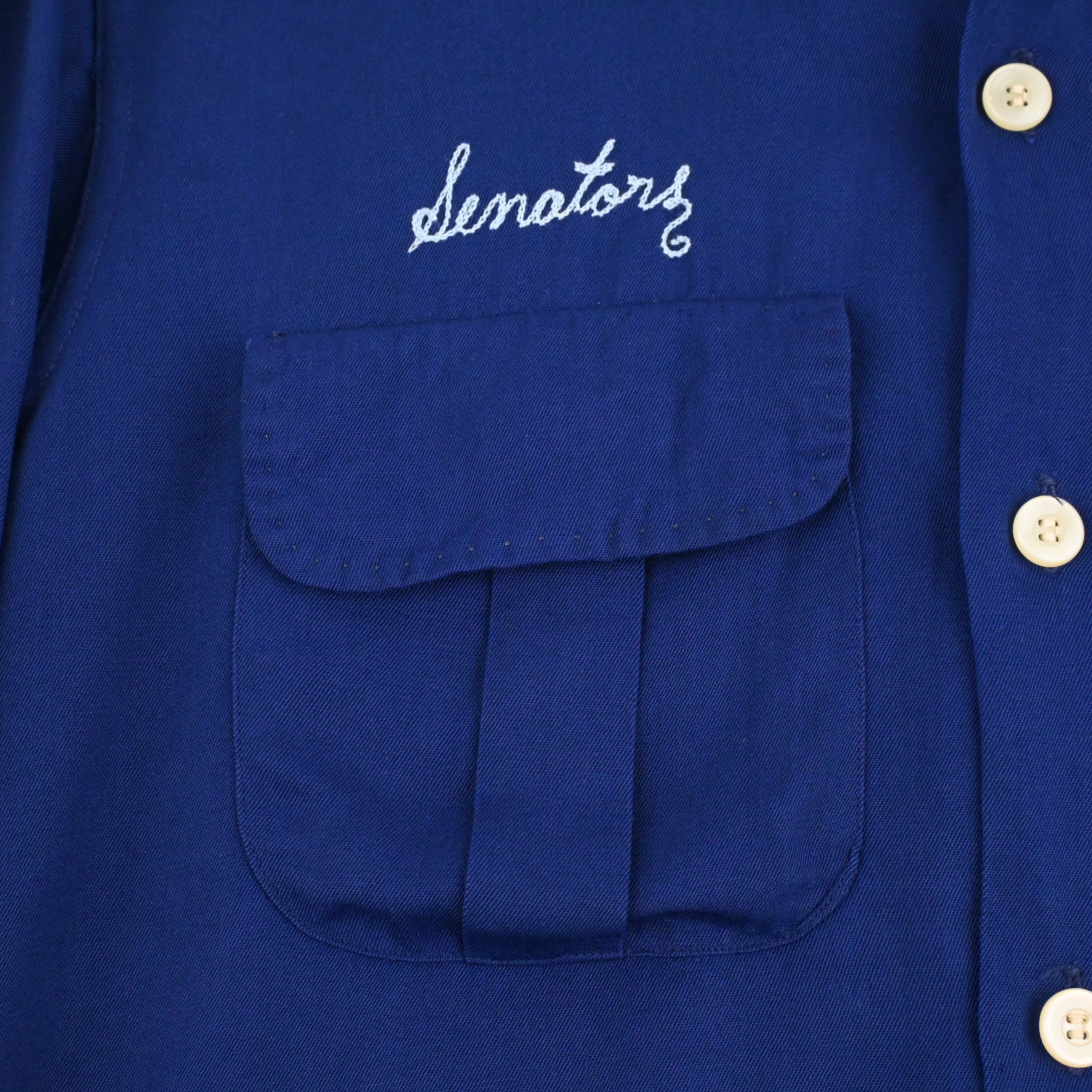 50's GLEN BRAC RAYON GAB LOOP COLLAR SHIRT SIZE M