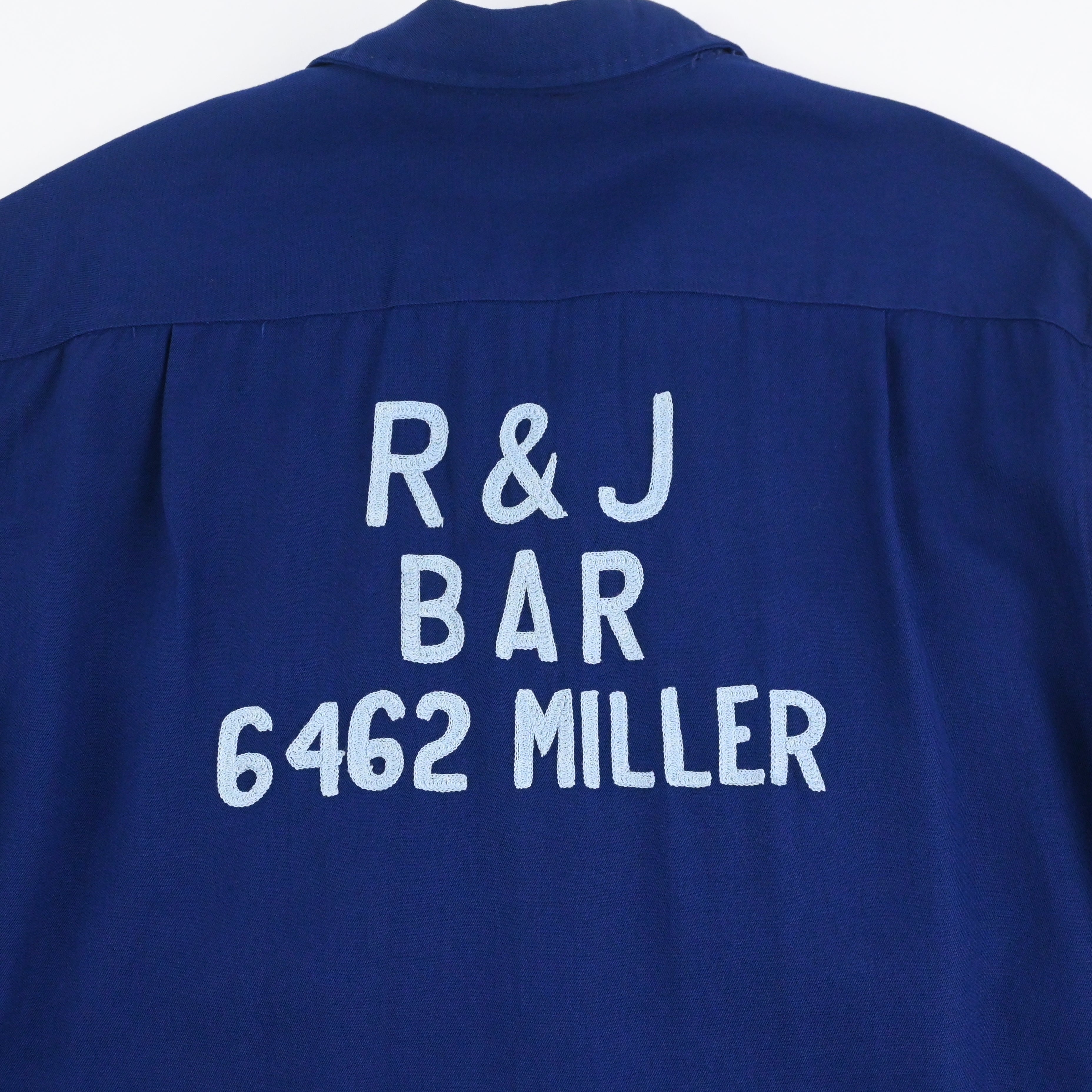 50's GLEN BRAC RAYON GAB LOOP COLLAR SHIRT SIZE M