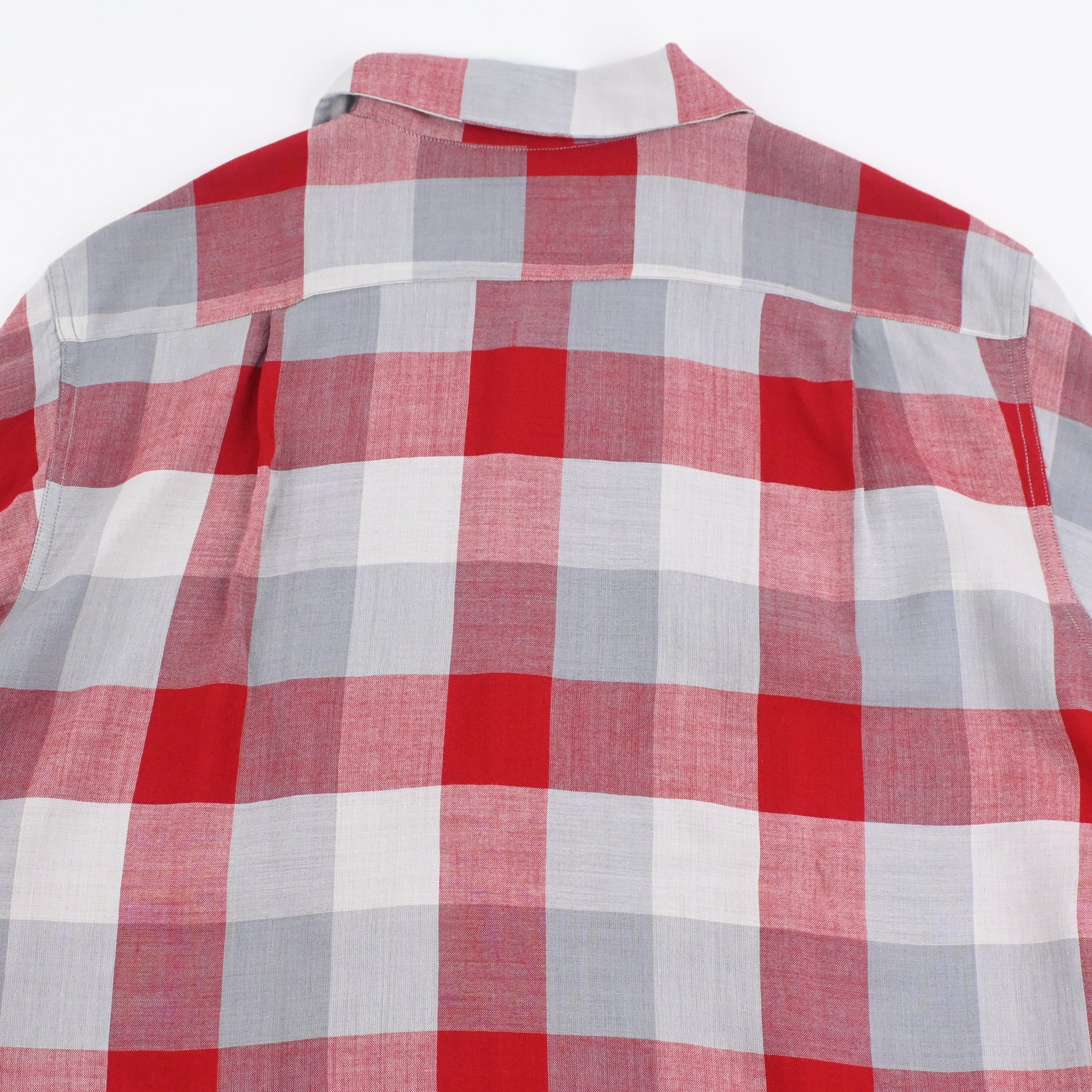 40’s TOWNCRAFT RAYON FLAT WOVEN LOOP COLLAR SHIRT SIZE M NON WASH