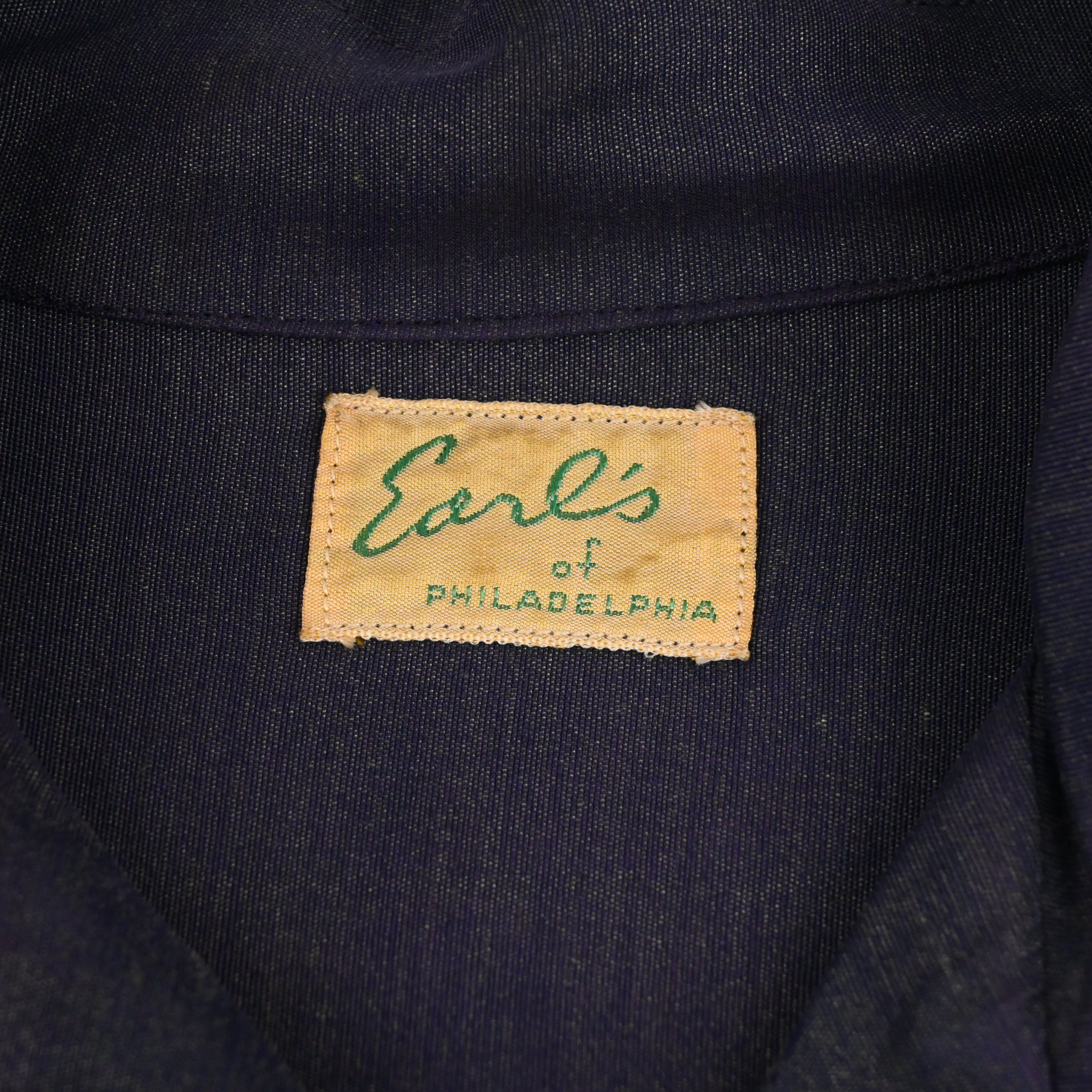 50’s Sorl’s of PHILADELPHIA LOOP COLLAR SHIRT SIZE M